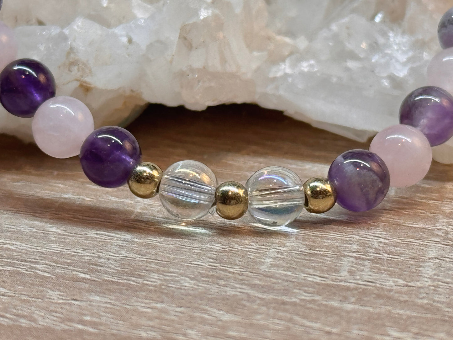 Bracelet "Amour Inconditionnel, Paix et Tranquillité"
