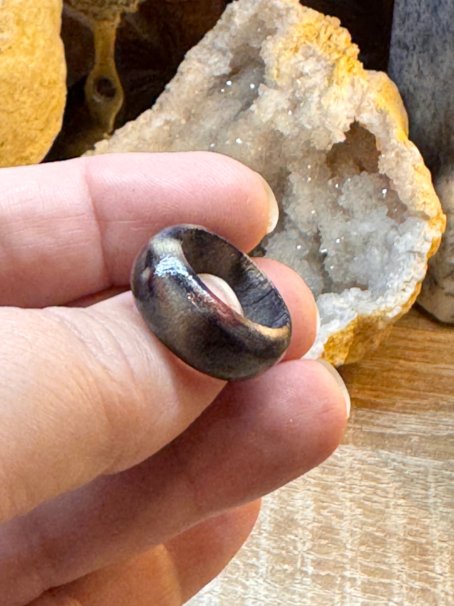 Bague fantaisie en bois