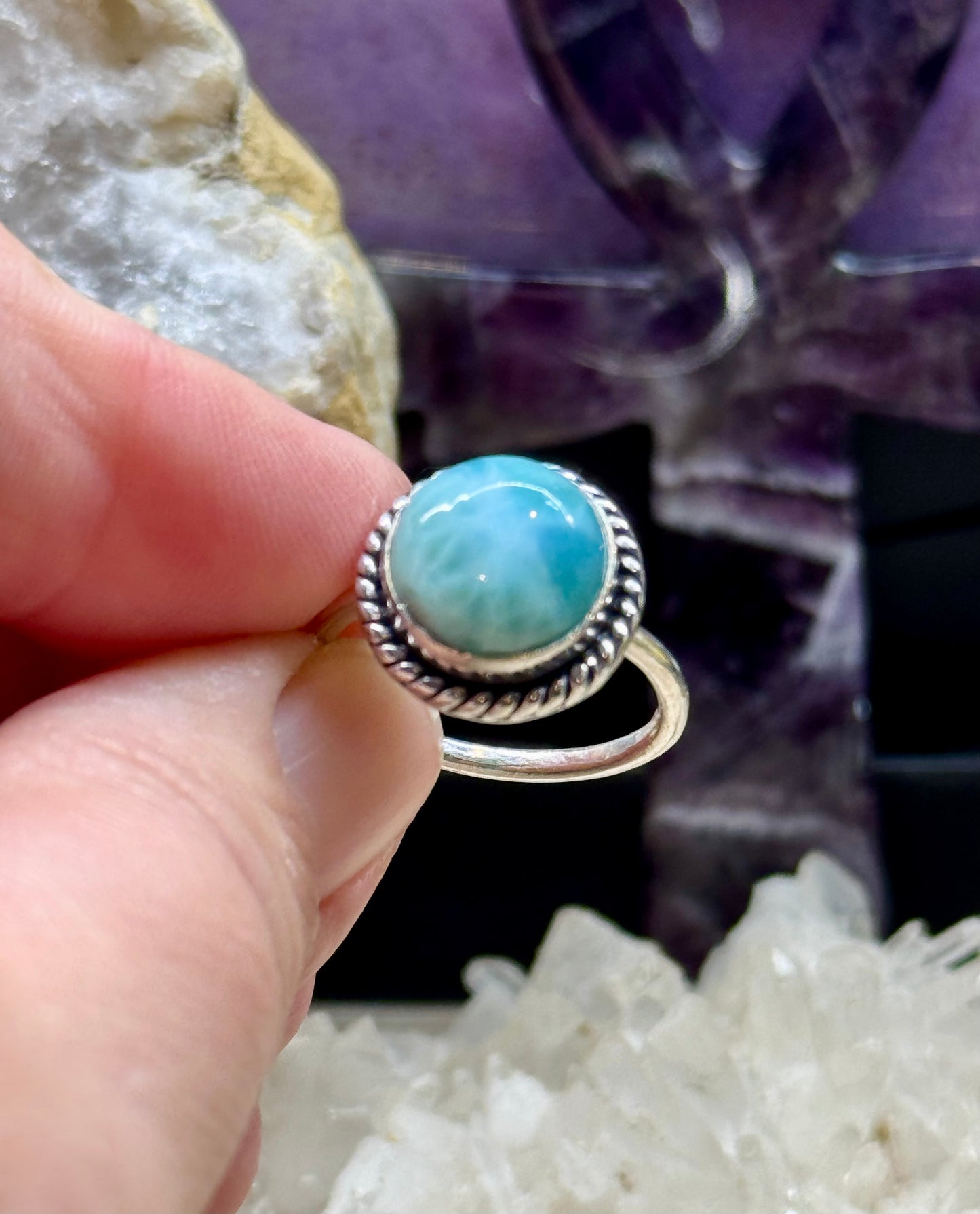 Bague Larimar en argent 925