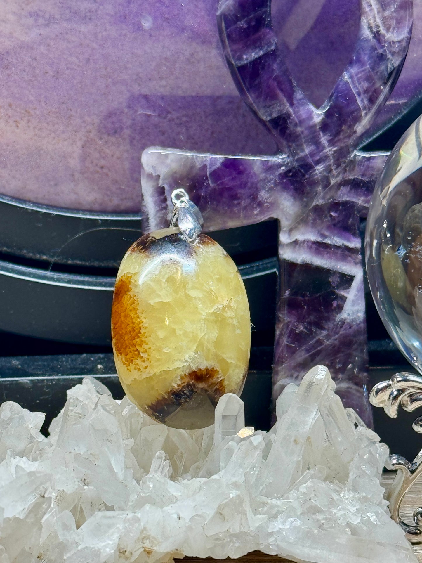 Pendentif de Septaria Sauvage