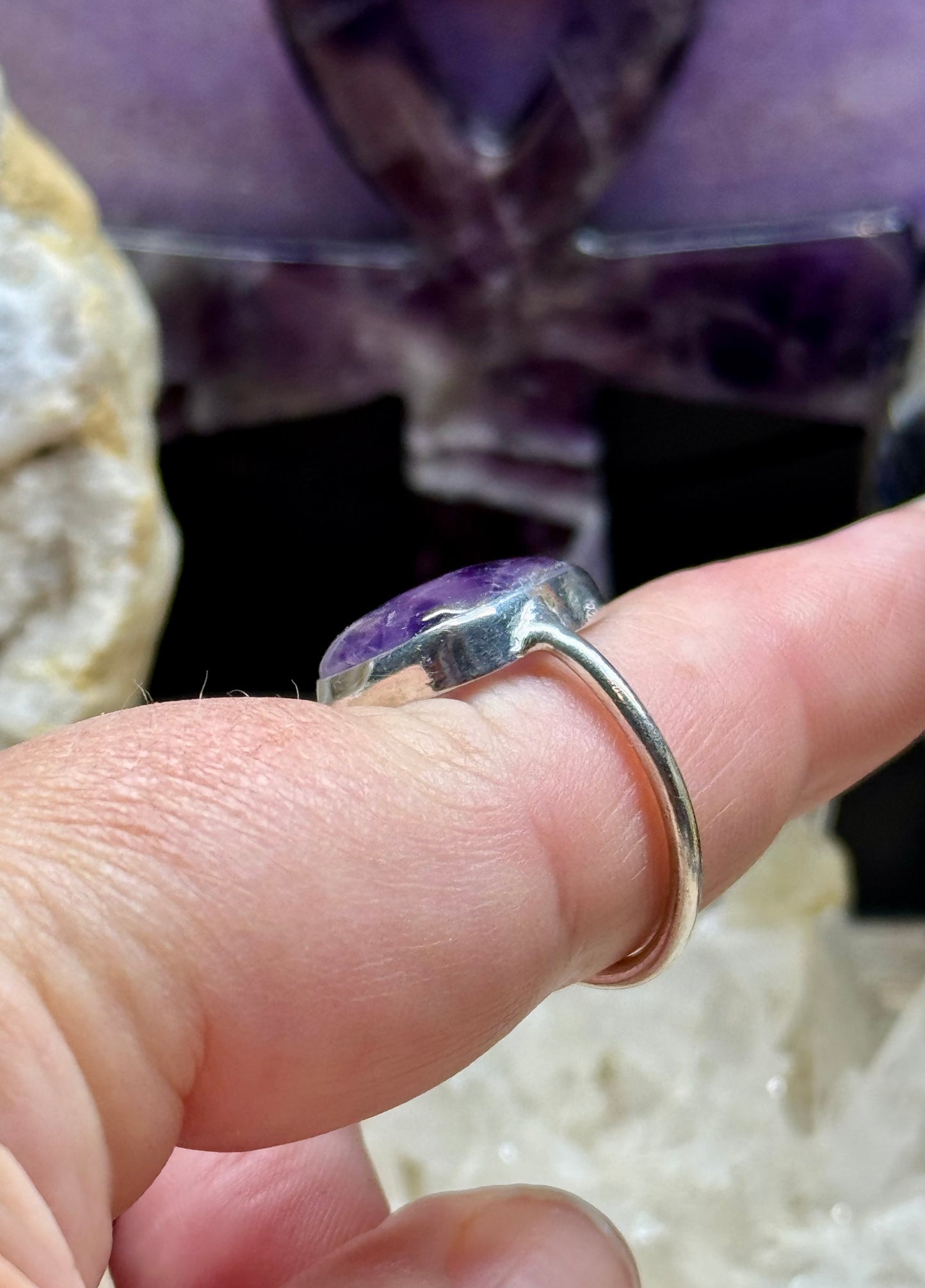 Bague Améthyste en argent