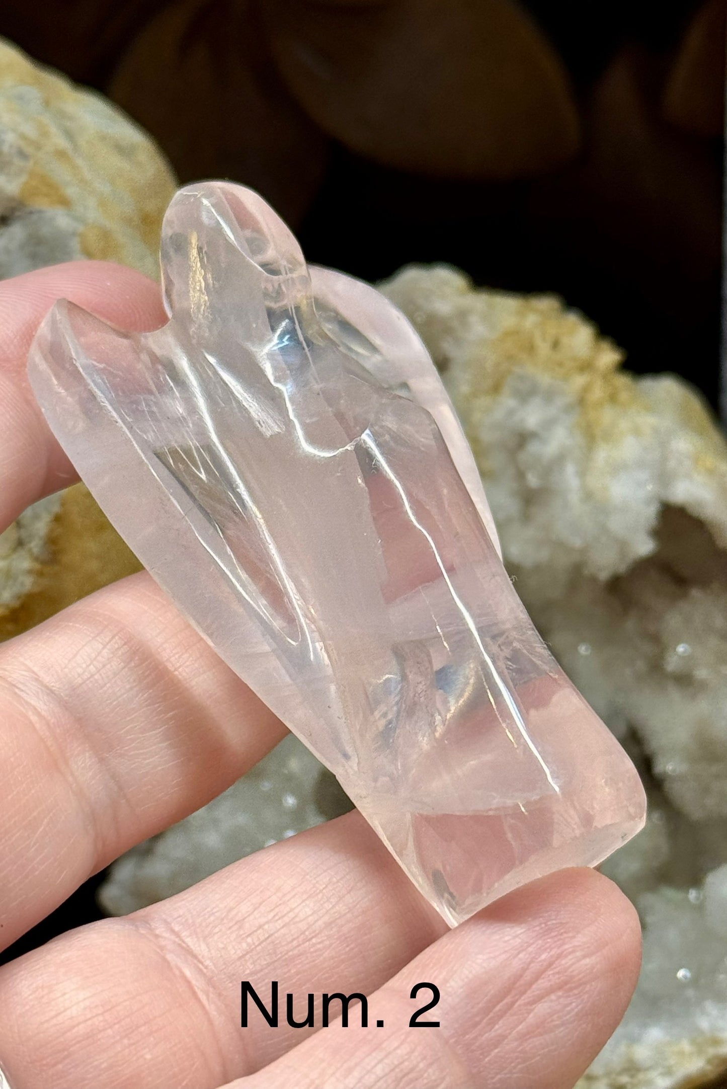 Ange en Quartz Rose