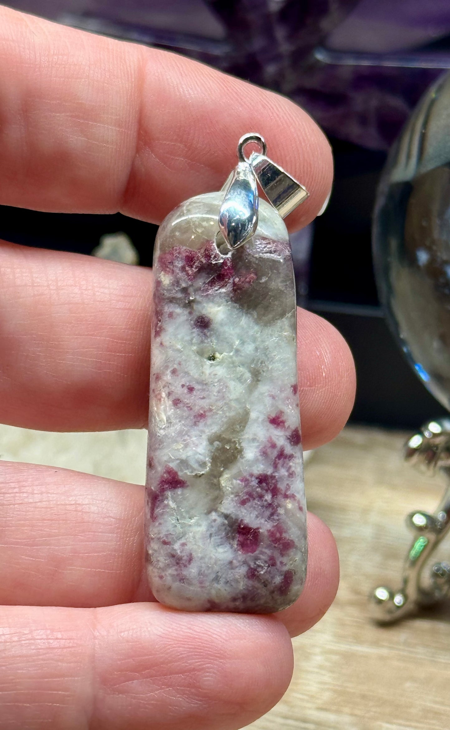 Pendentif de Tourmaline Rose - Rubellite