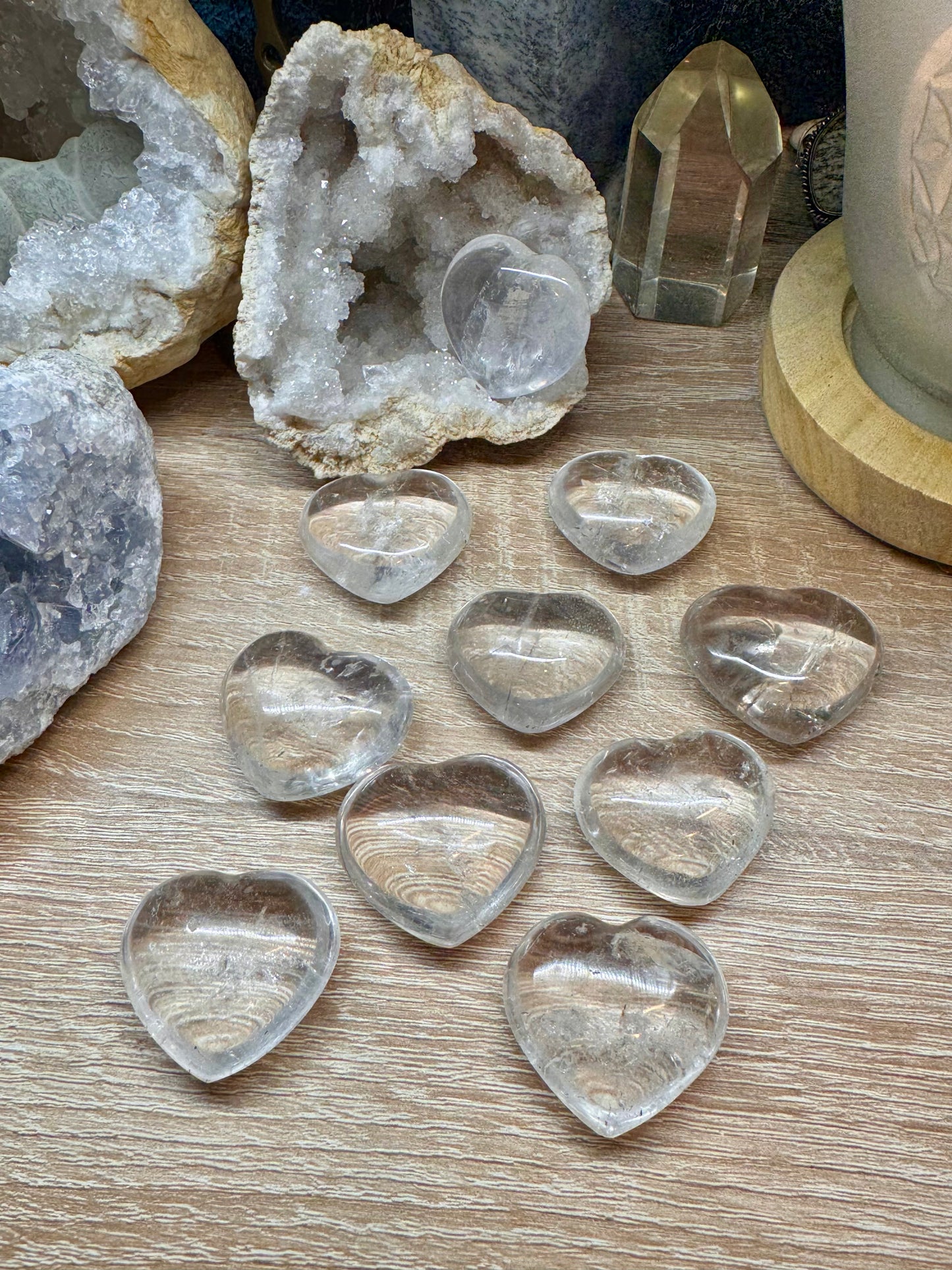 Cœur de cristal de roche