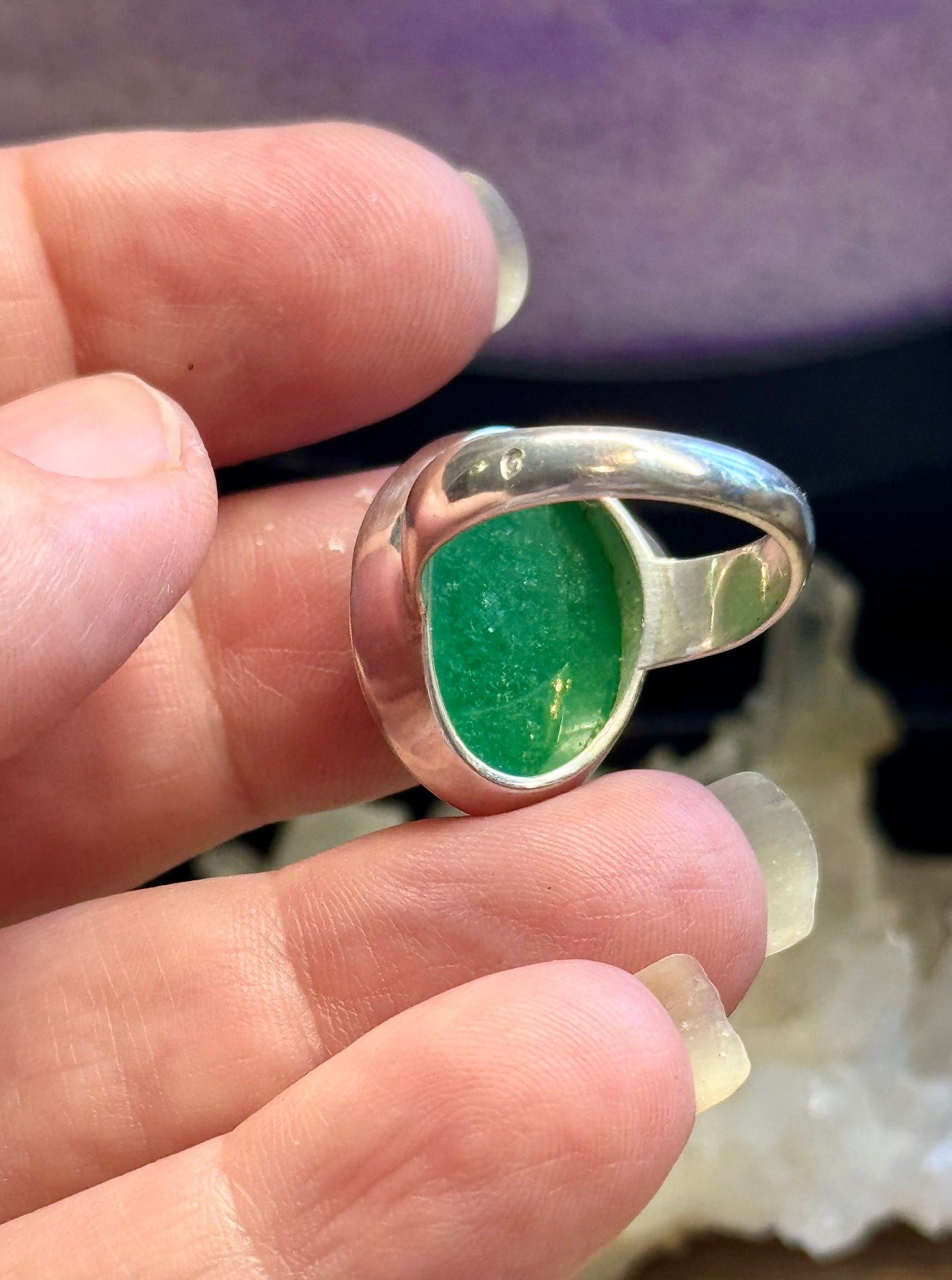 Bague en Jade T53