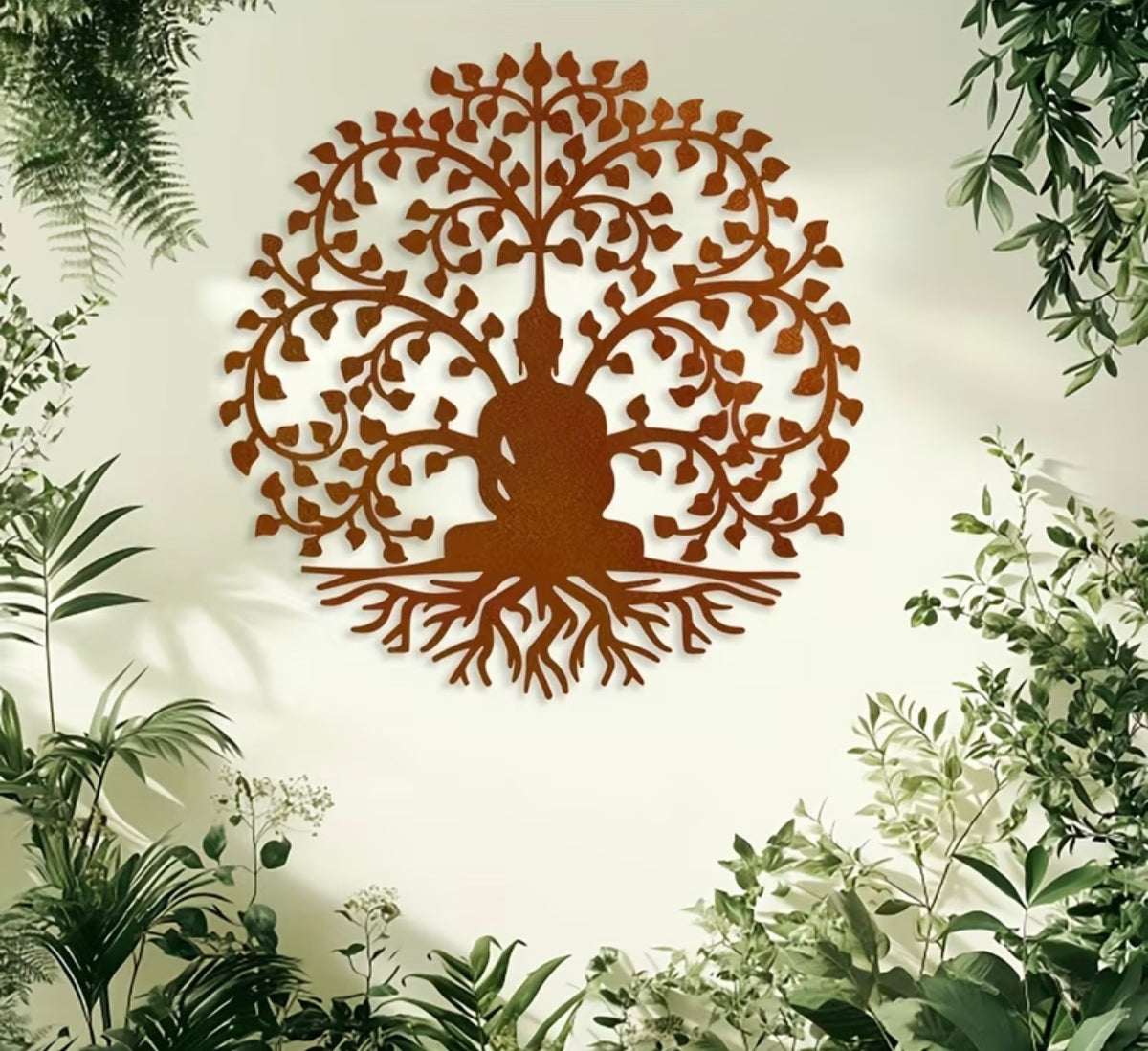 Structure en métal Bouddha - Arbre de vie