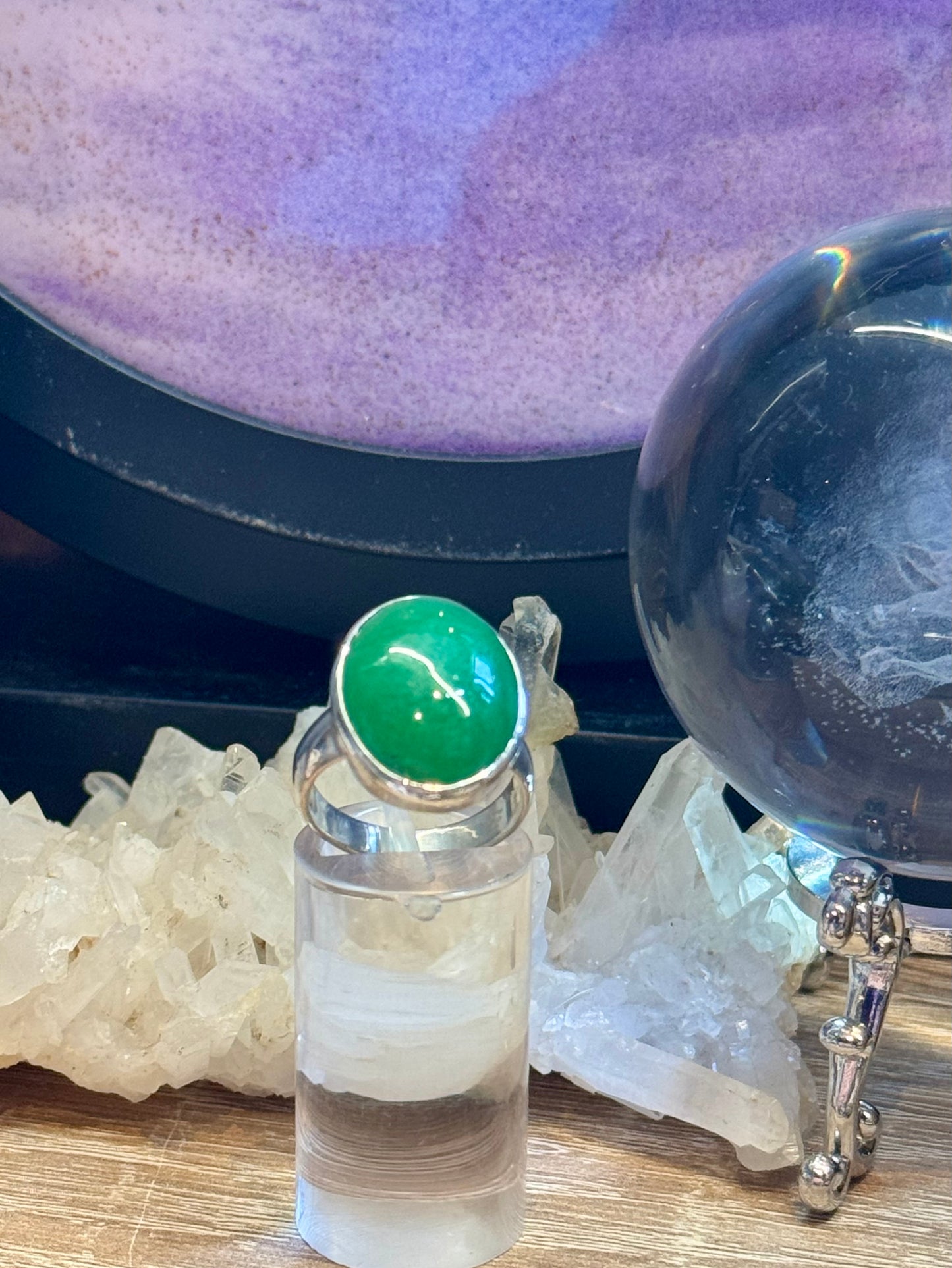 Bague en Jade T53