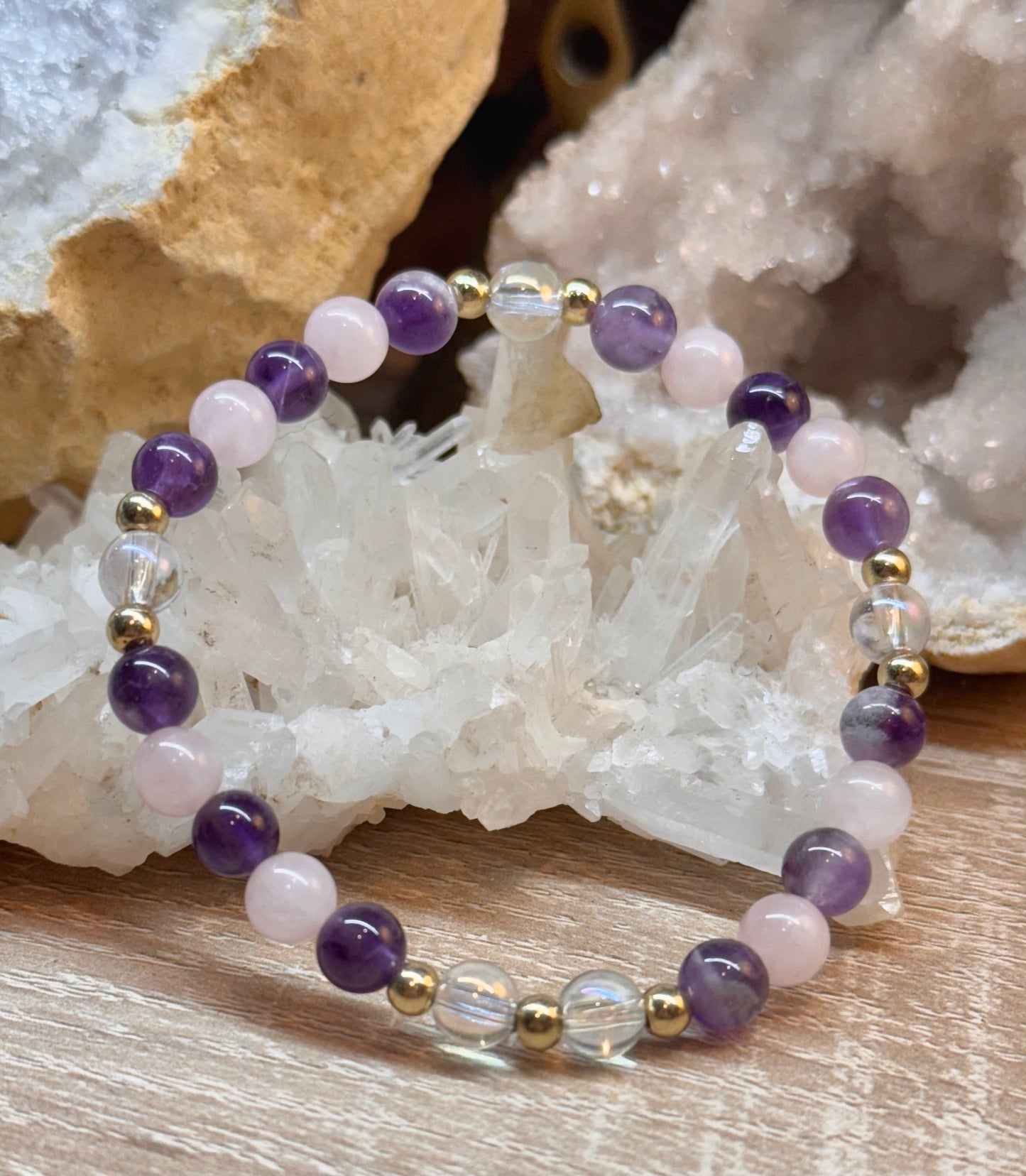 Bracelet "Amour Inconditionnel, Paix et Tranquillité"