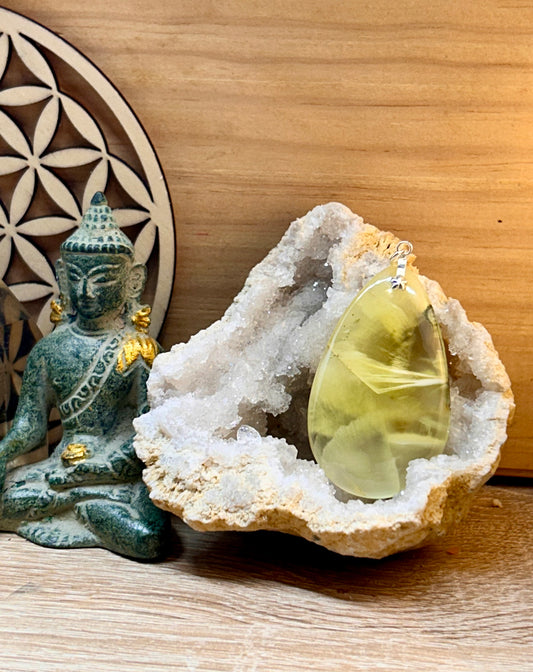 Pendentif de préhnite