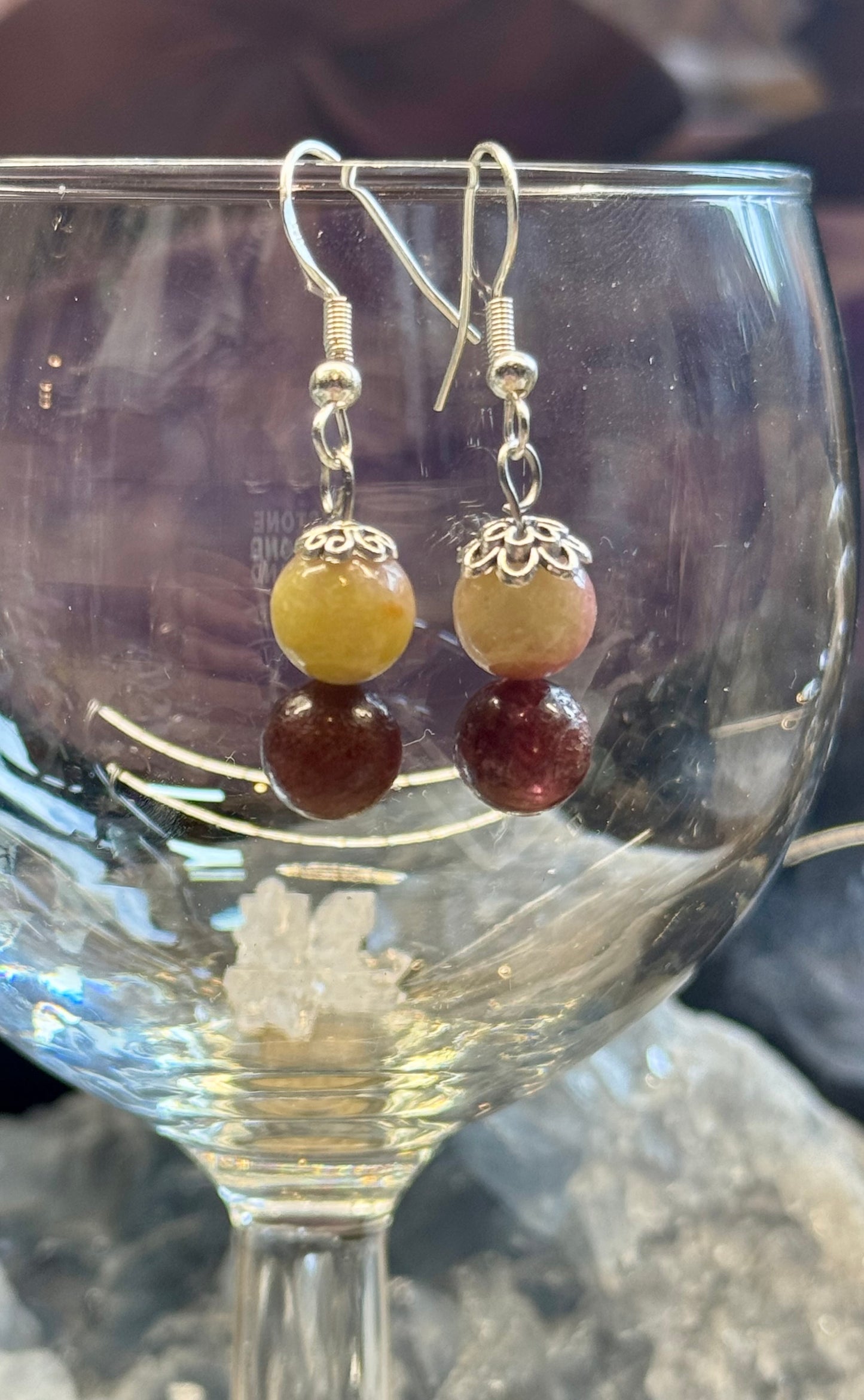 Boucles d’oreilles Tourmaline Melon d’eau
