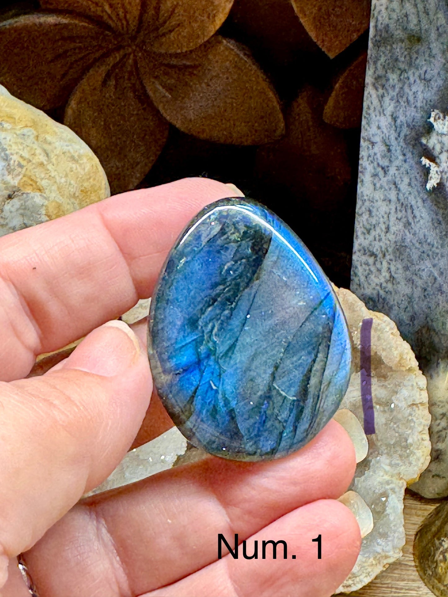 Pierre anti-stress labradorite