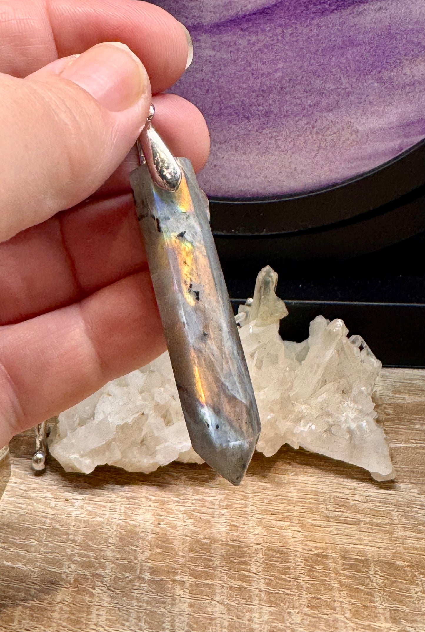 Pointe de labradorite