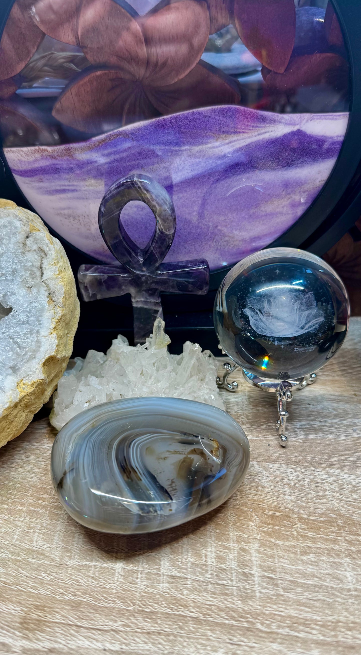 Galet d’Agate Dentritique