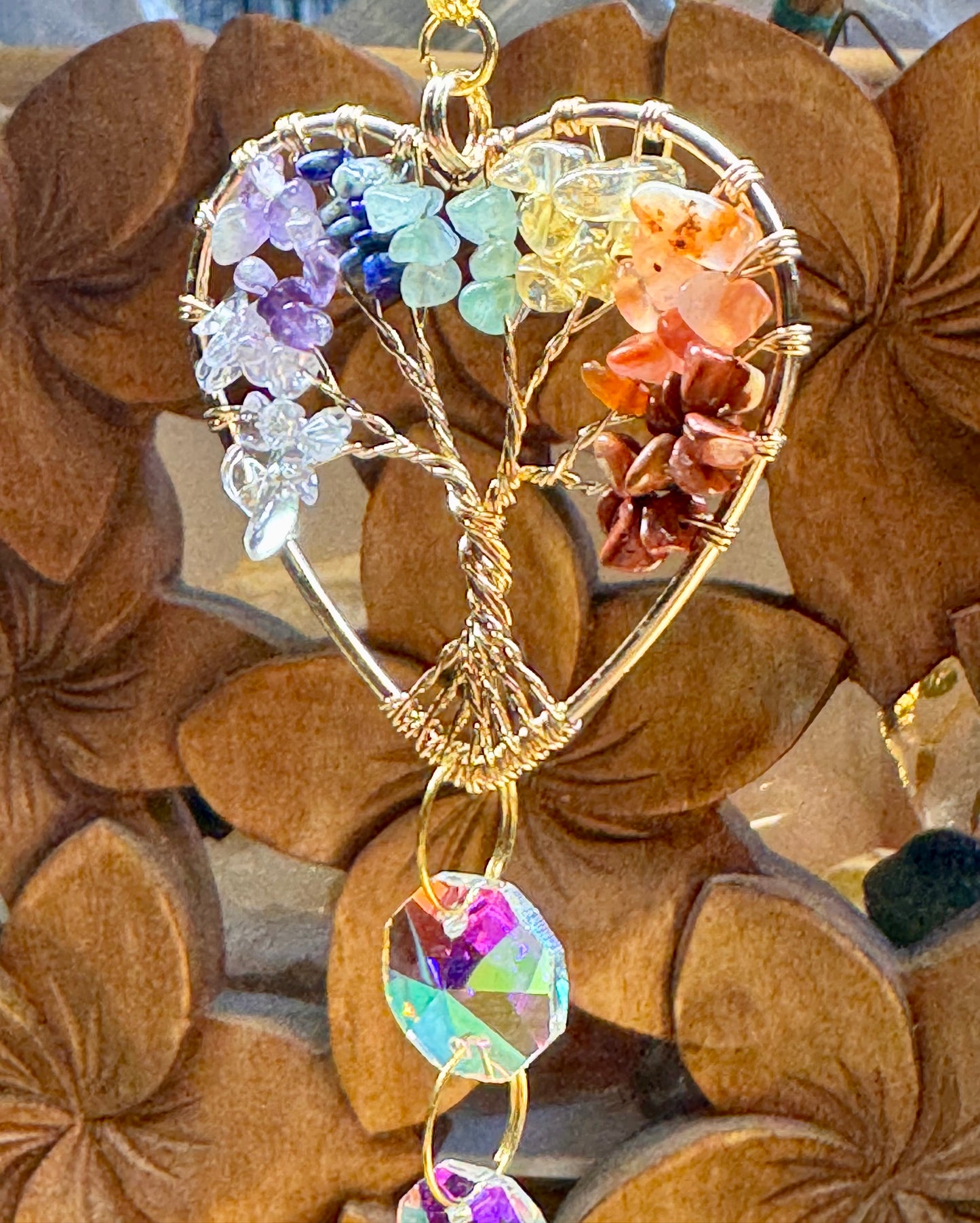 Capteur solaire cœur 7 chakras