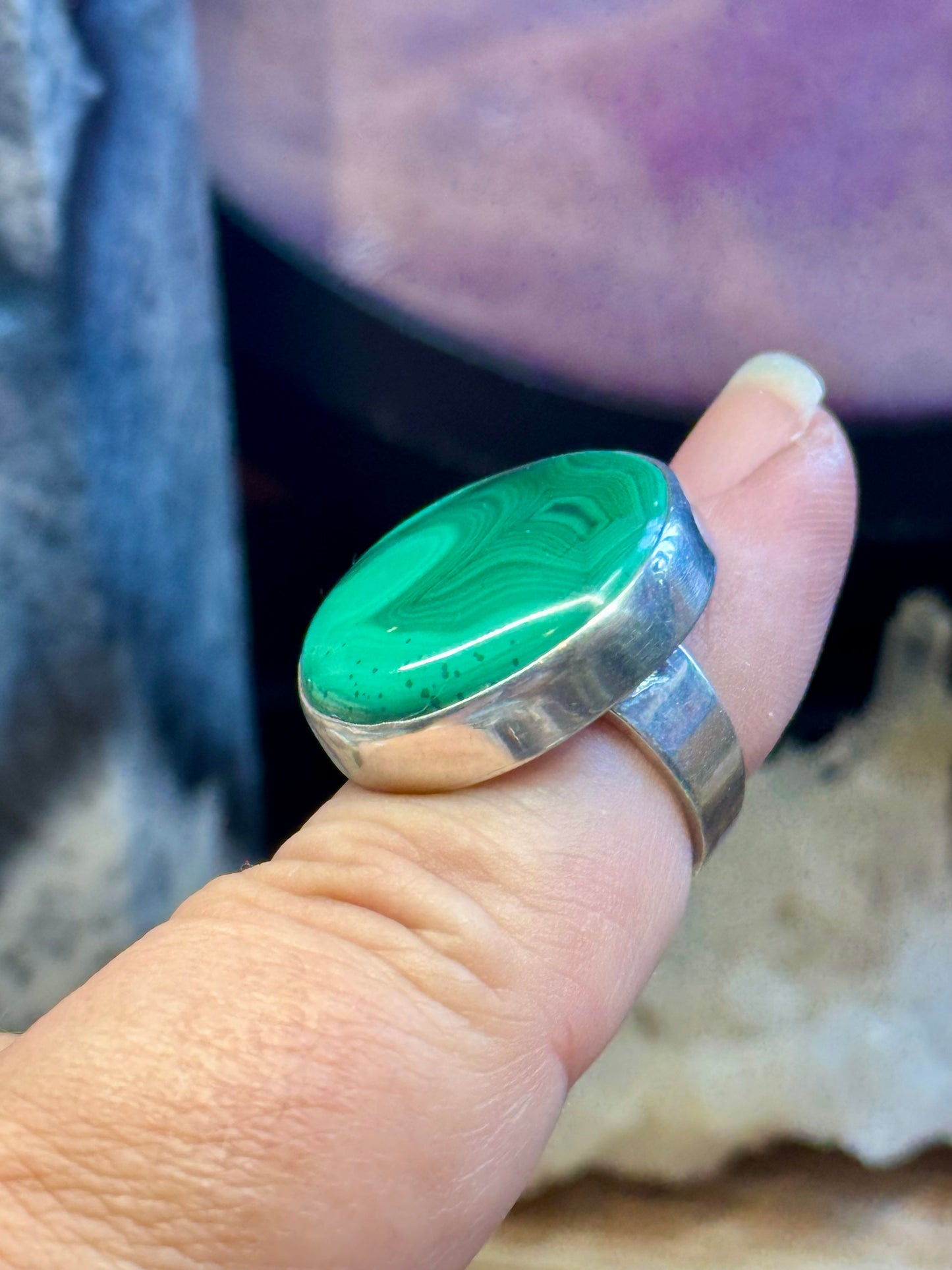 Bague Malachite T49