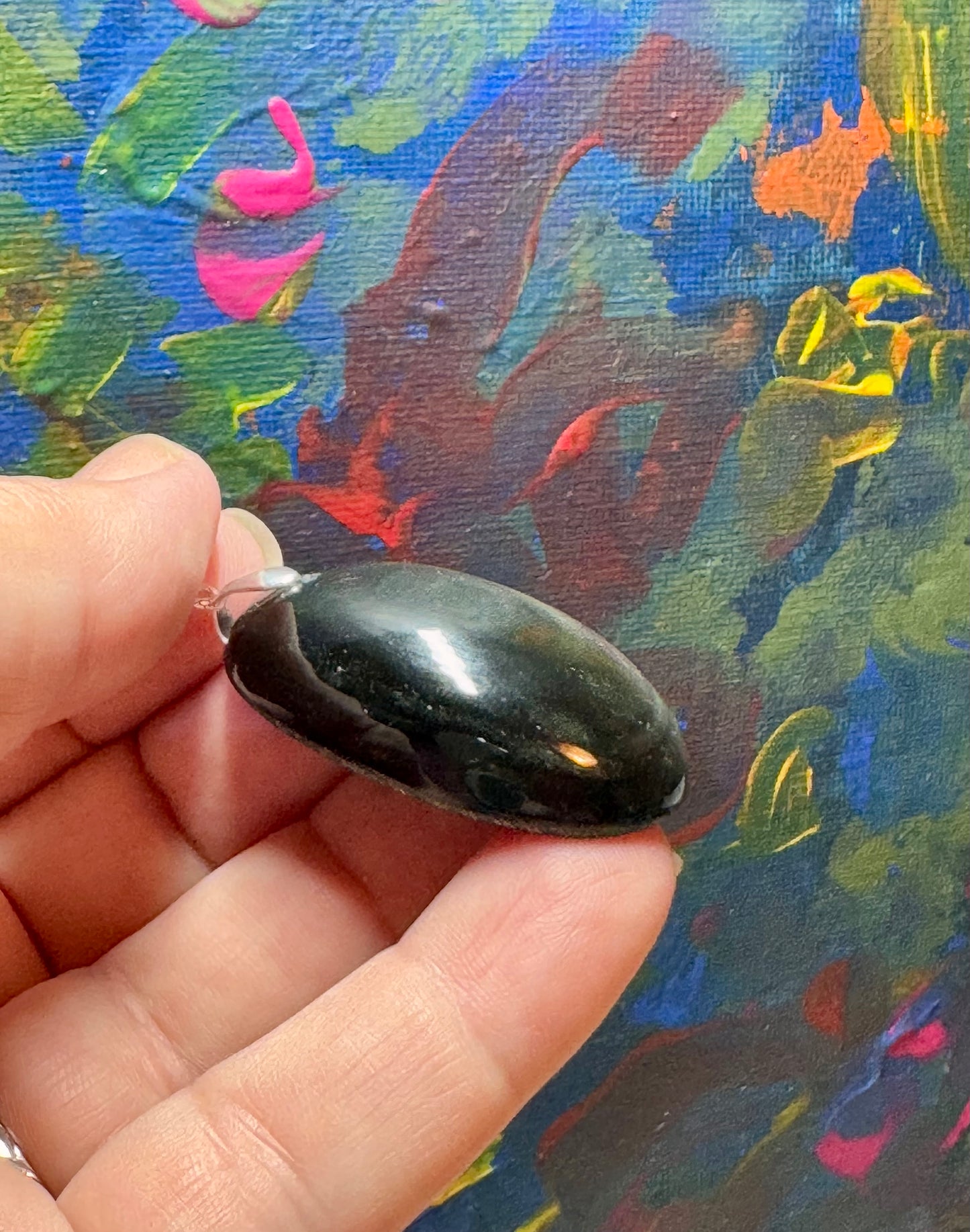 Pendentif en obsidienne Œil Céleste