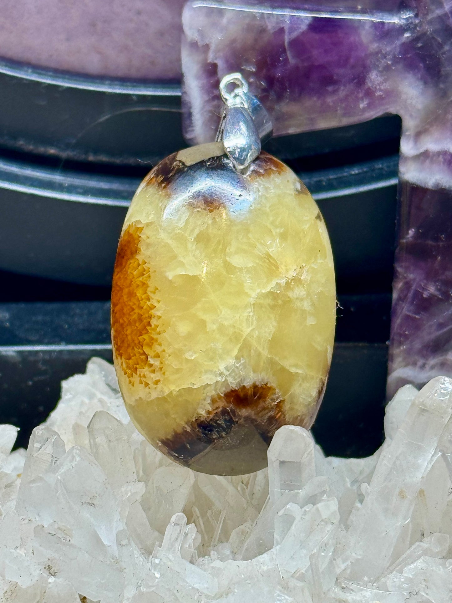 Pendentif de Septaria Sauvage