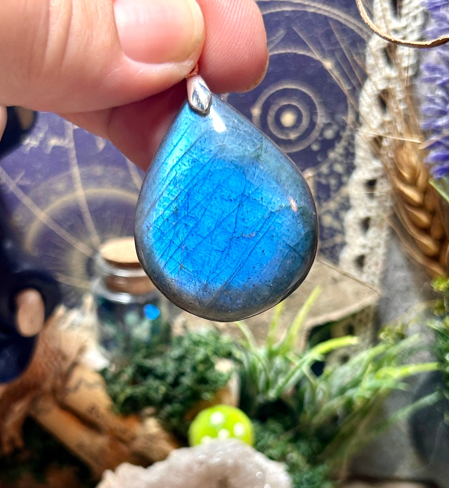 Pendentif en labradorite
