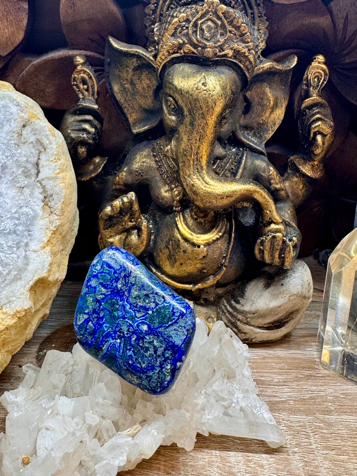 Galets et Pierres semi-polis d’Azurite Malachite