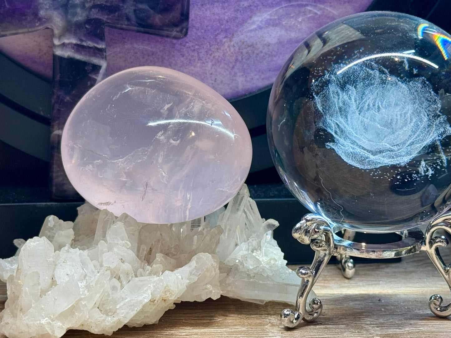 Galet de Quartz Rose