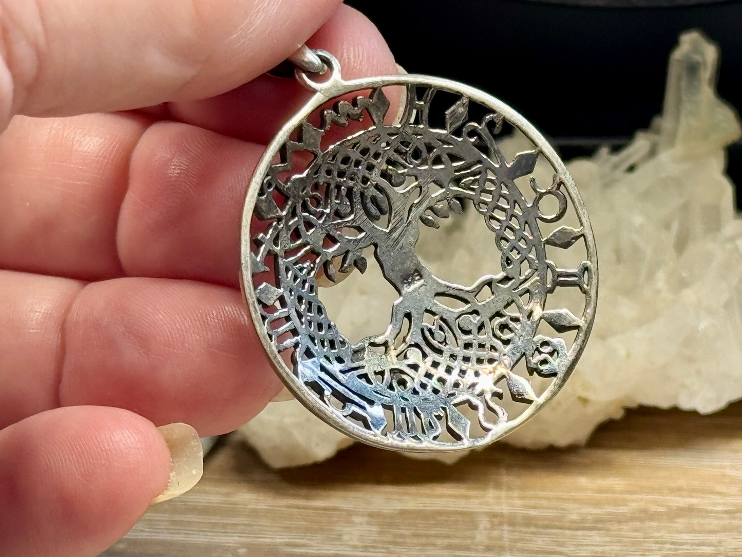 Pendentif Arbre de vie et Signes du zodiaque