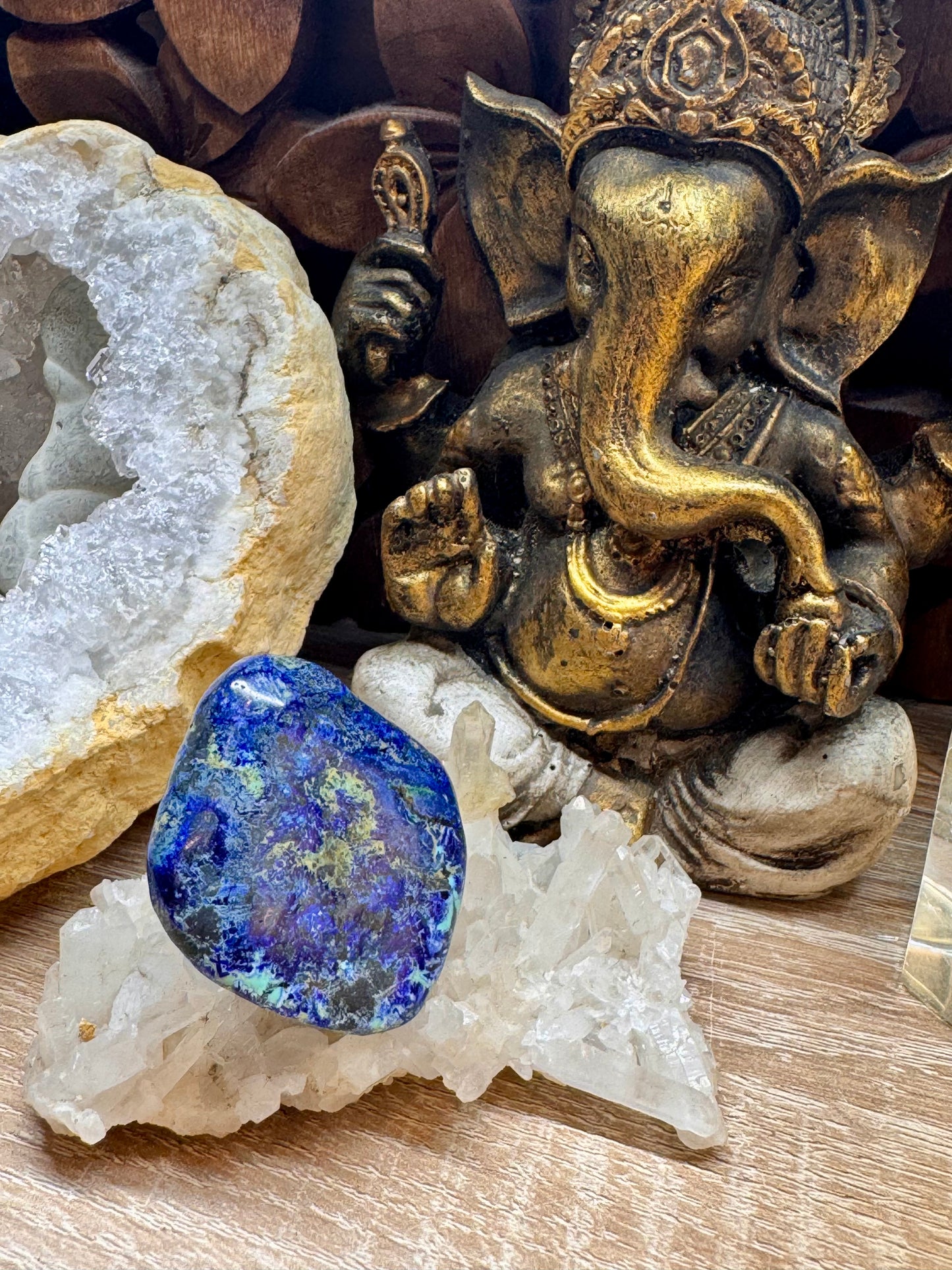 Galets et Pierres semi-polis d’Azurite Malachite
