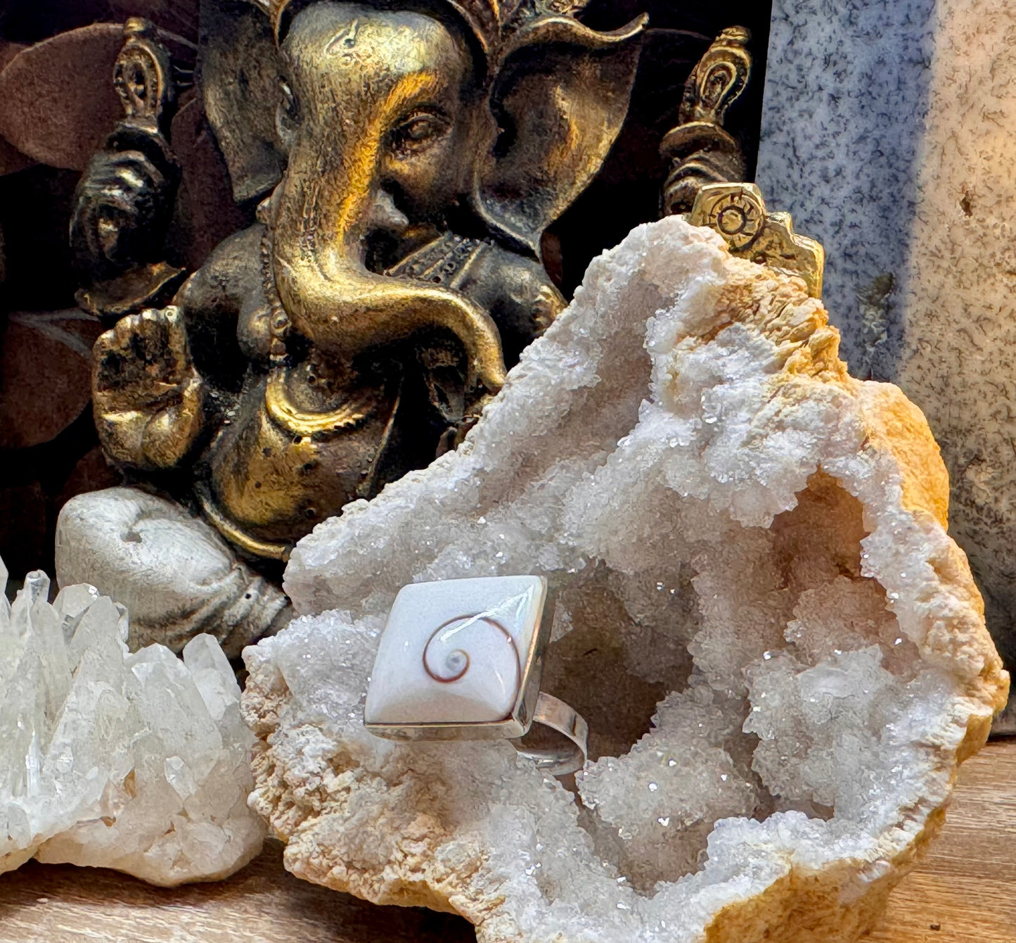 Bague Œil de Shiva T53 ajustable