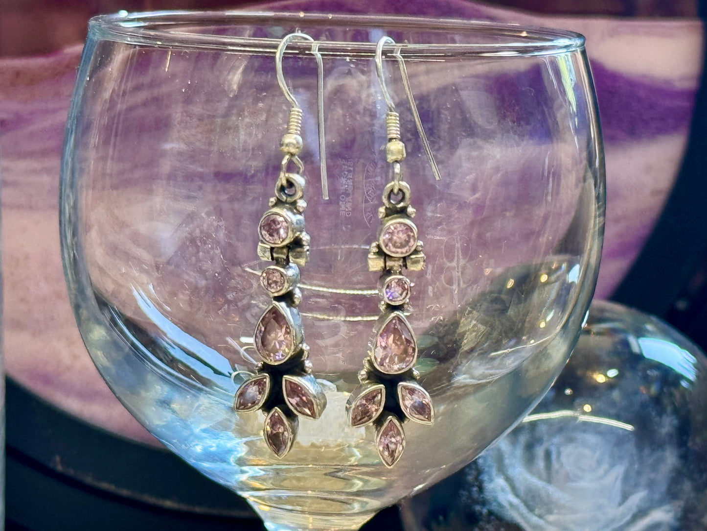 Boucles d’oreilles de Topaze Rose 2