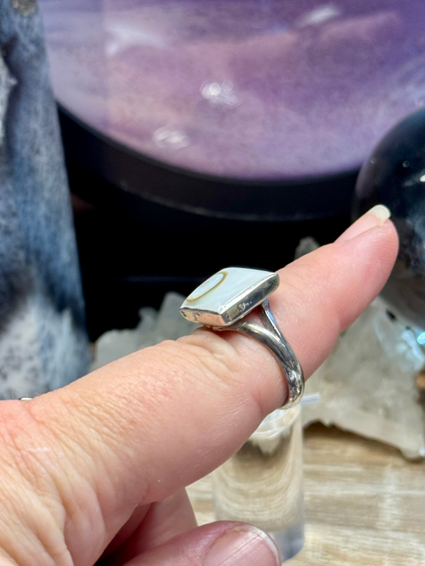 Bague Oeil de Shiva carré T57