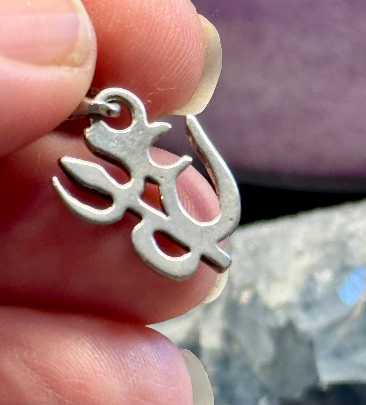 Pendentif Aum avec Trident