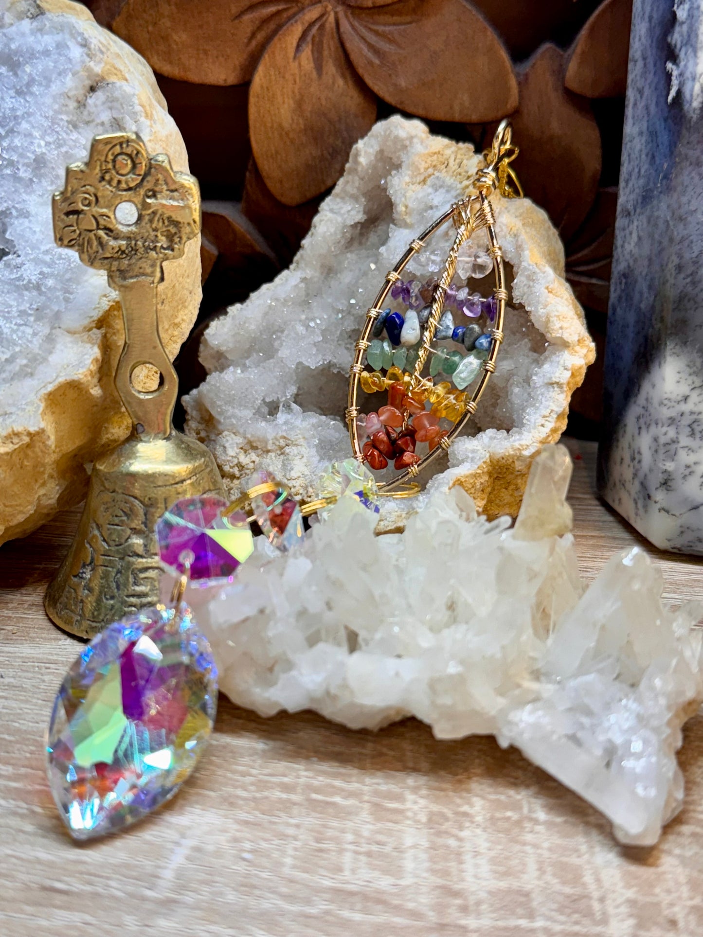 Capteur solaire feuille 7 chakras