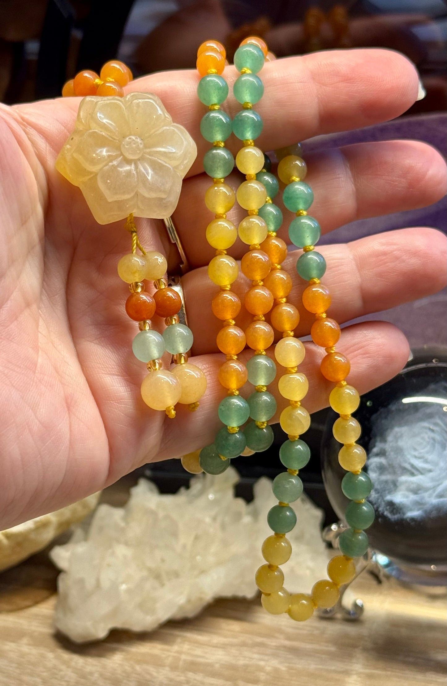 Collier en Aventurine 6mm