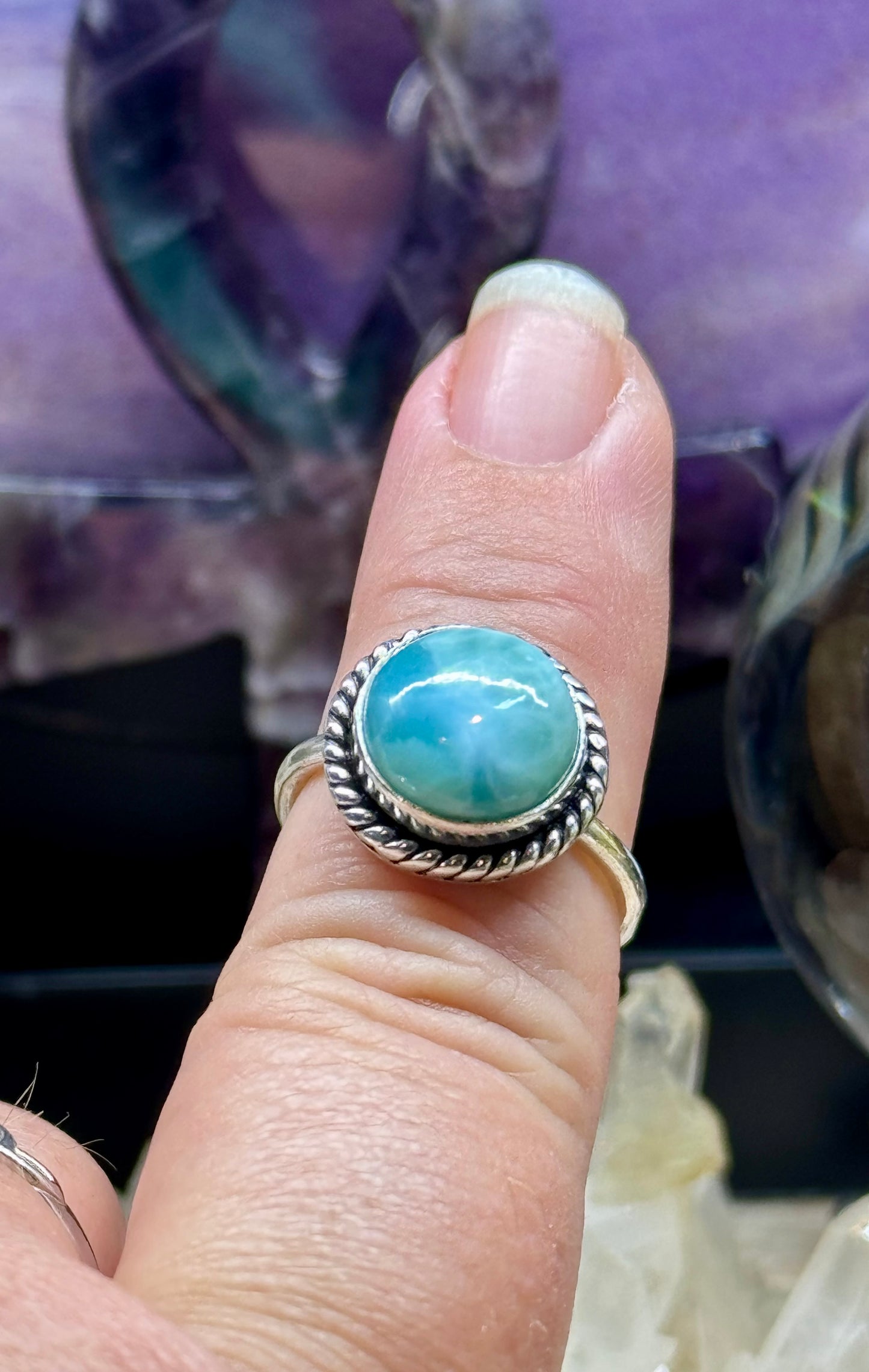 Bague Larimar en argent 925