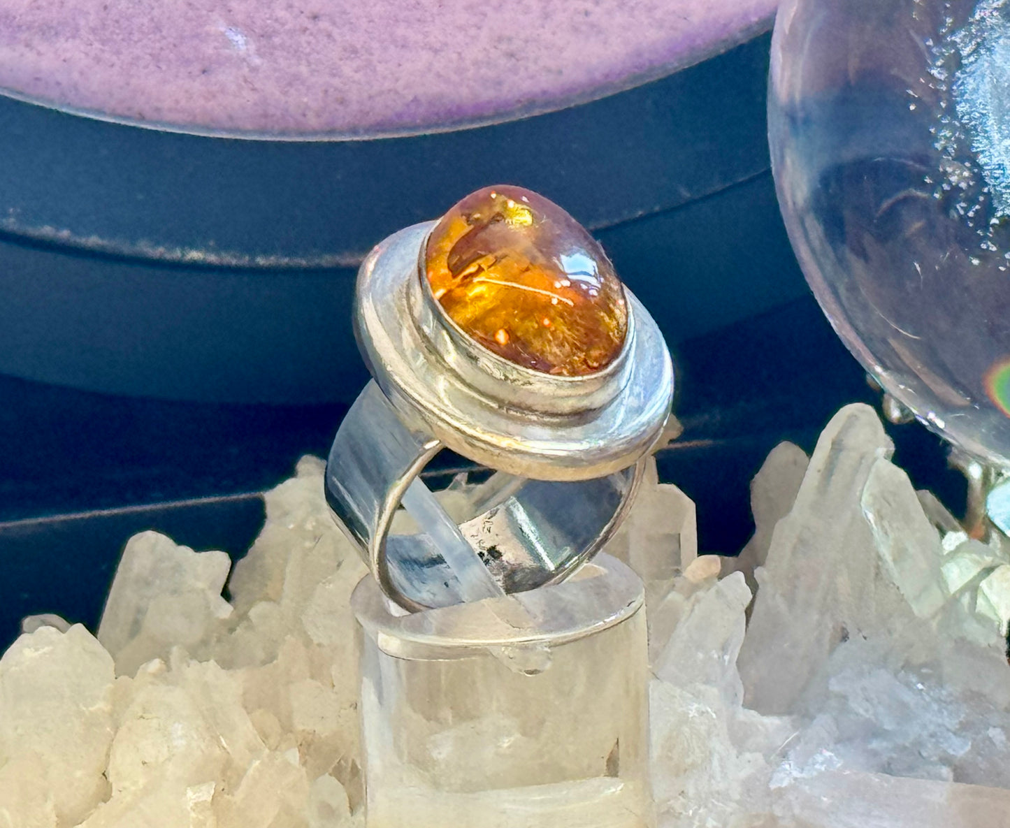 Bague en Ambre T57