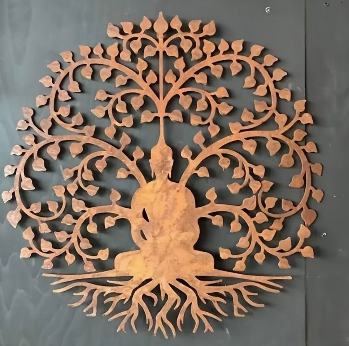 Structure en métal Bouddha - Arbre de vie