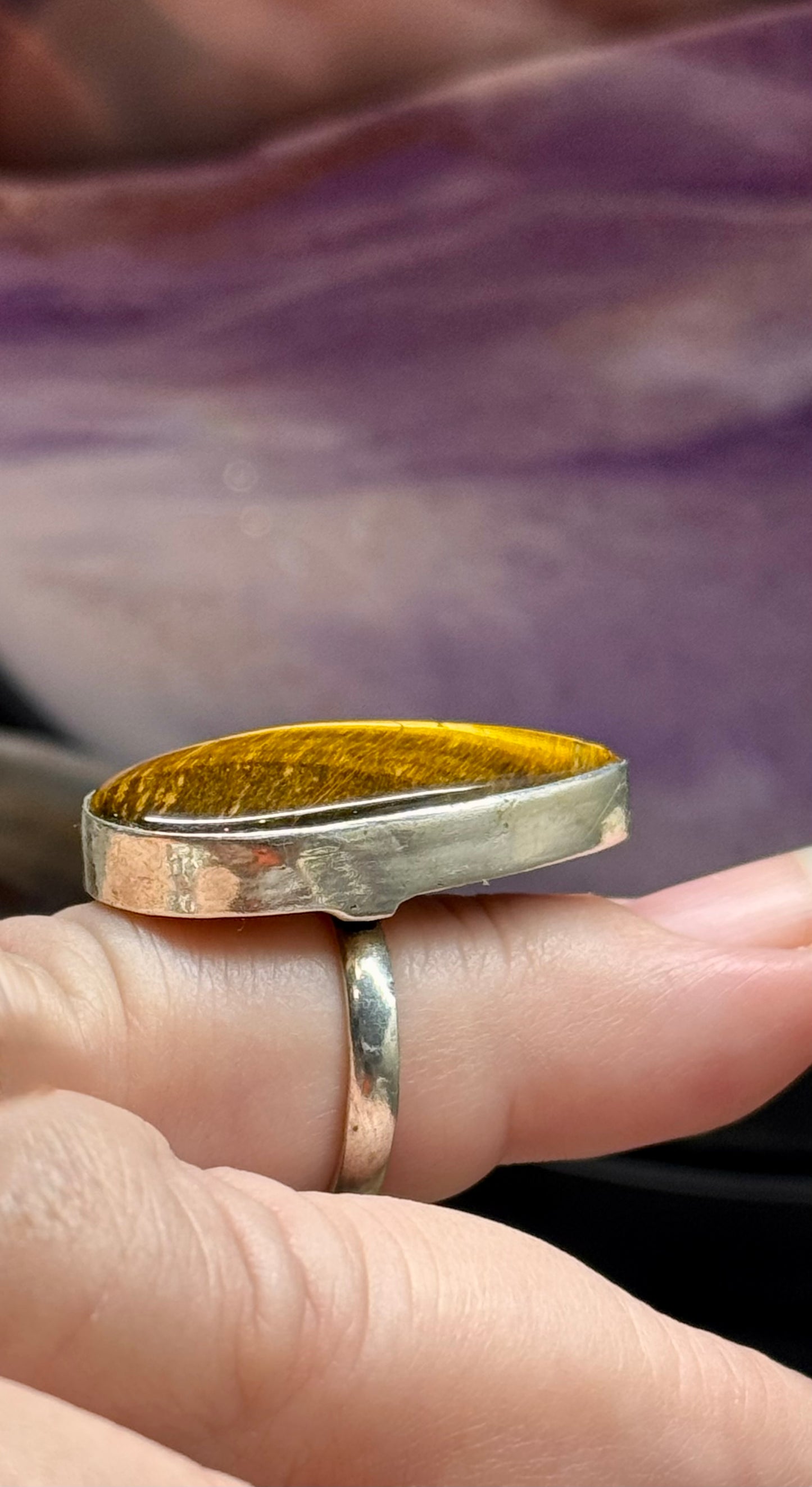 Chevalière en Œil de tigre