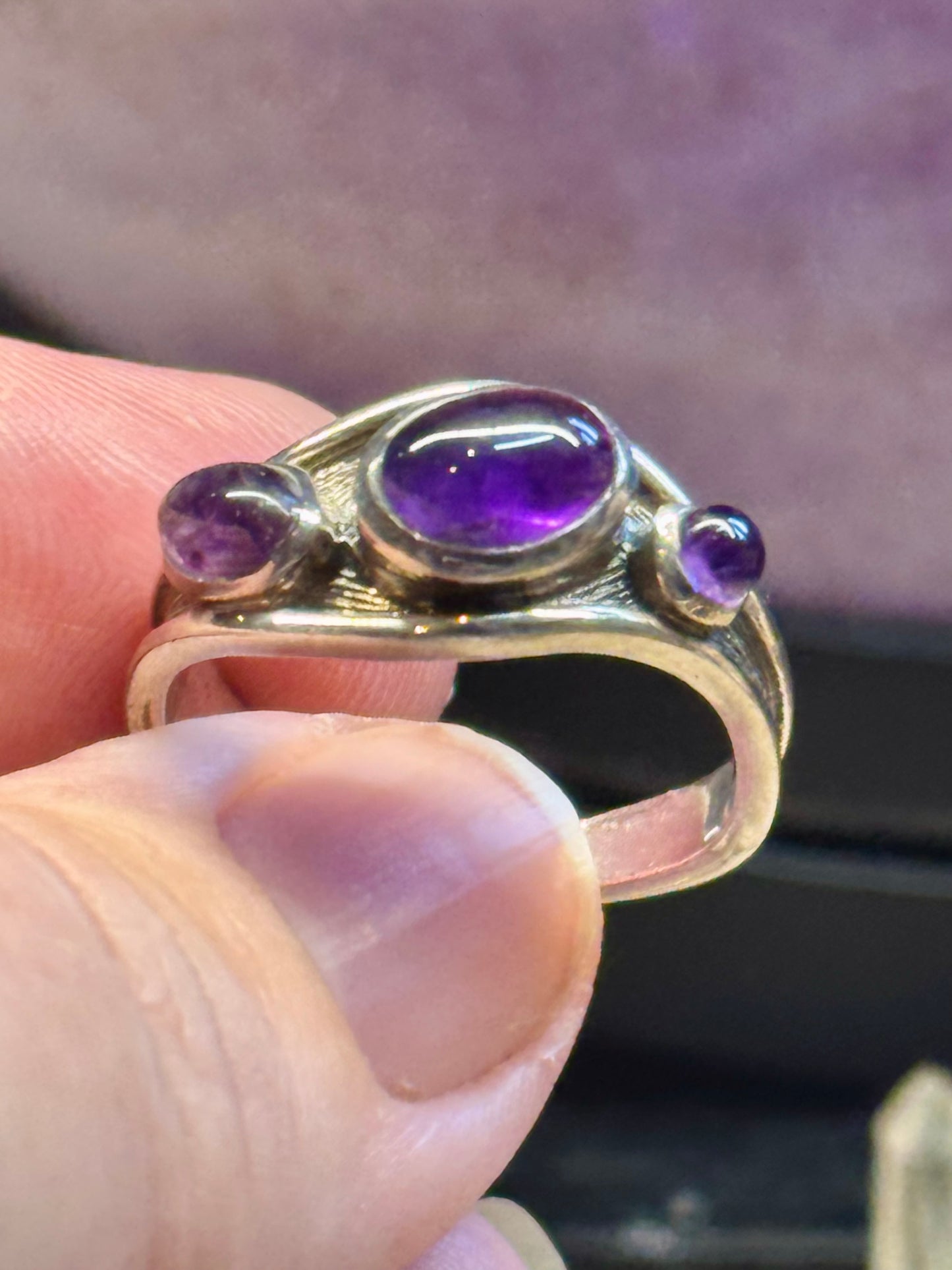 Bague avec Améthyste T58