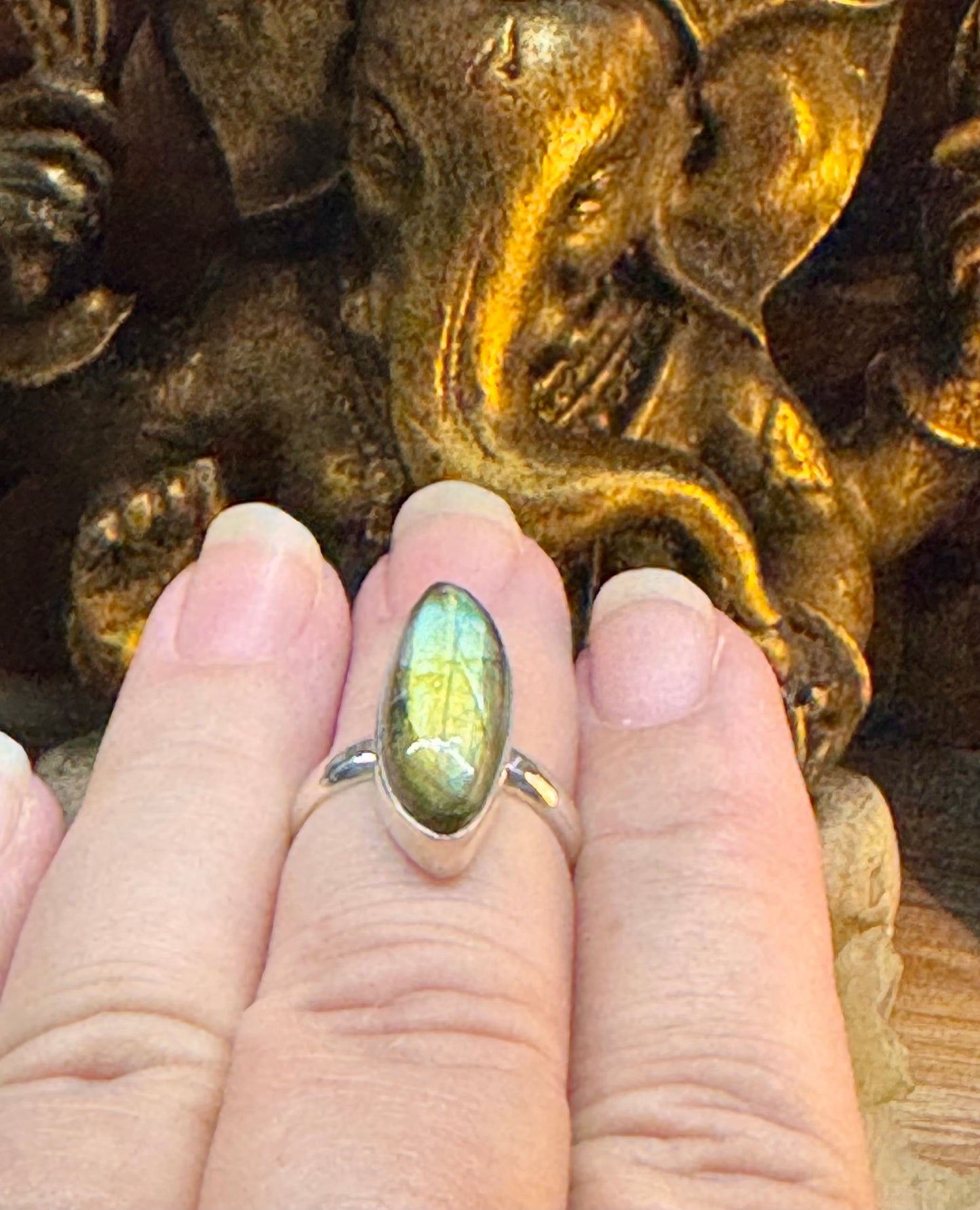Bague labradorite
