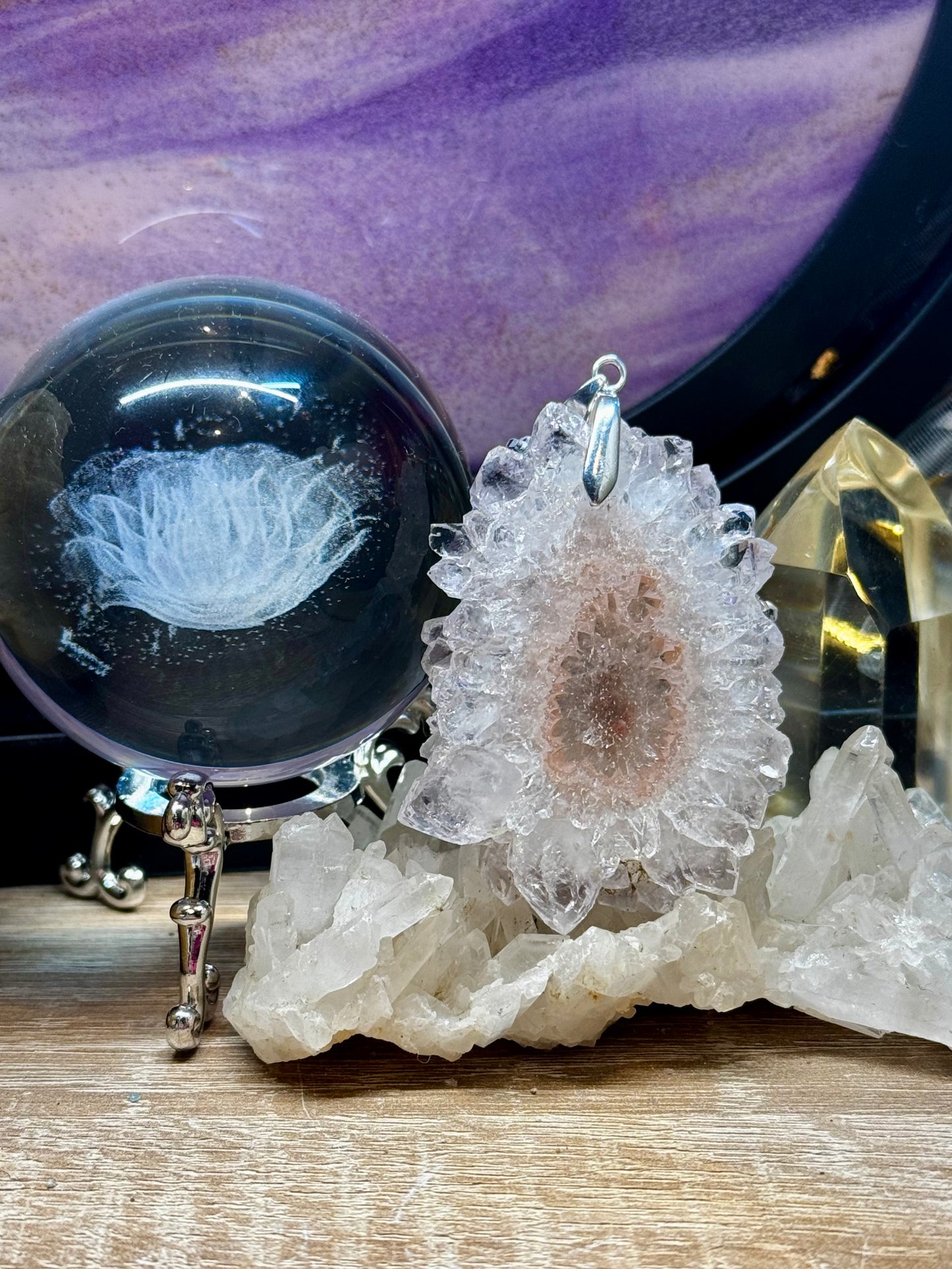 Pendentif de Quartz Cristal