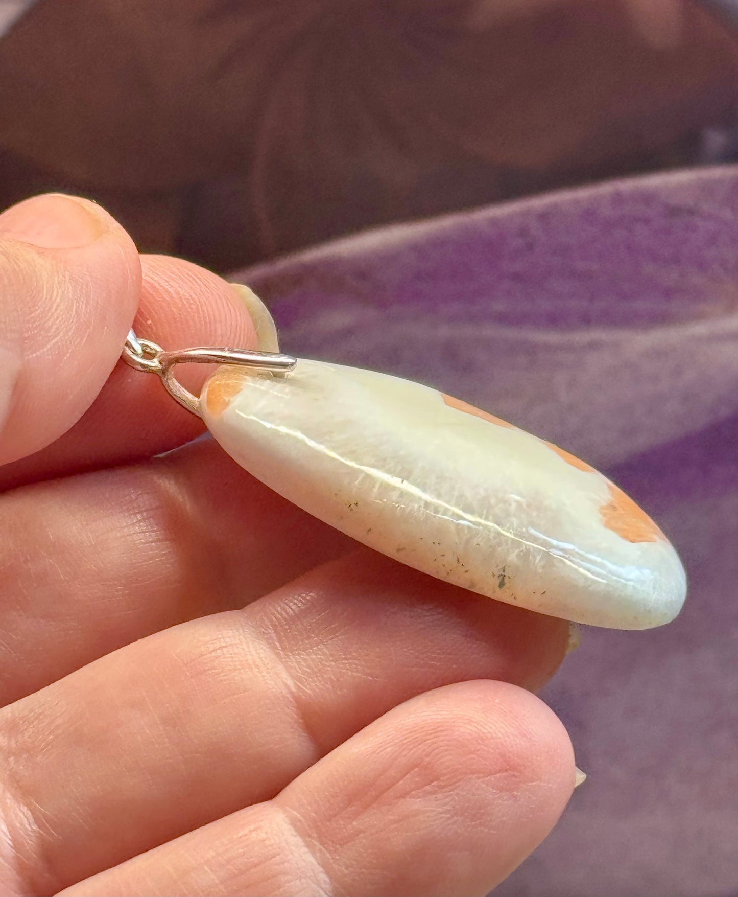 Pendentif de Scolécite
