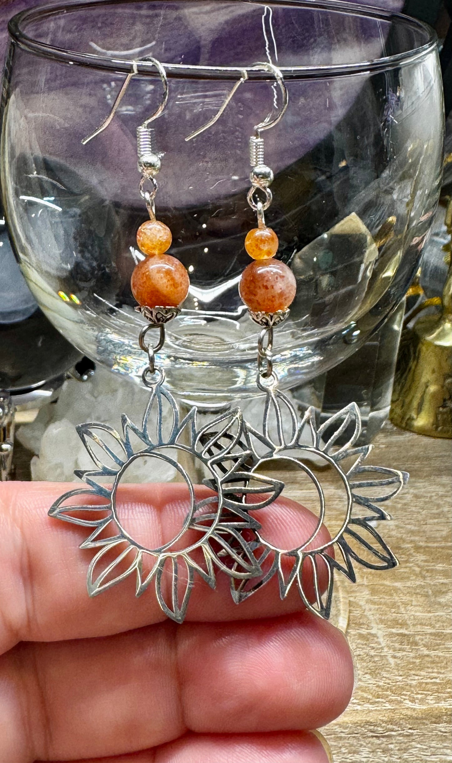 Boucles d’oreilles Pierre du Soleil