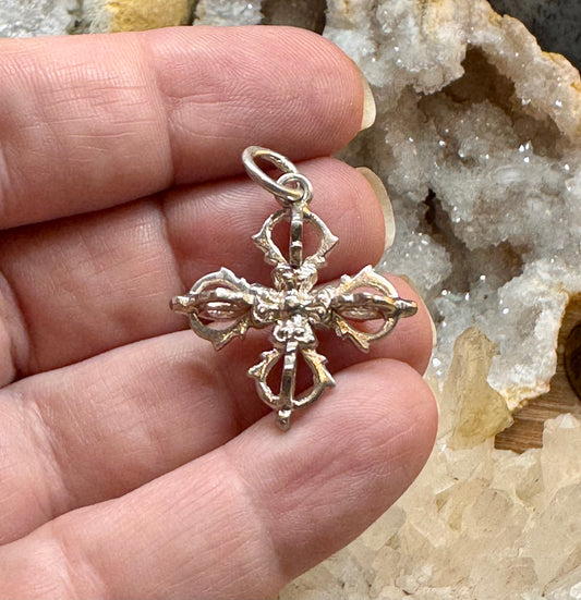 Pendentif en argent Double Dorge
