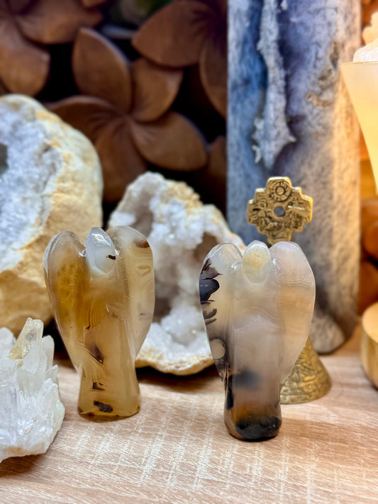 Ange en agate dendritique
