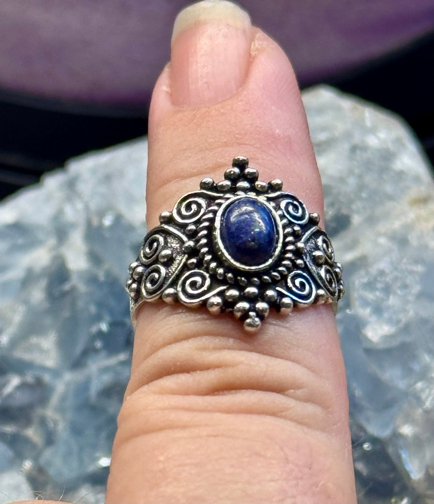 Bague de Lapis-lazuli T57