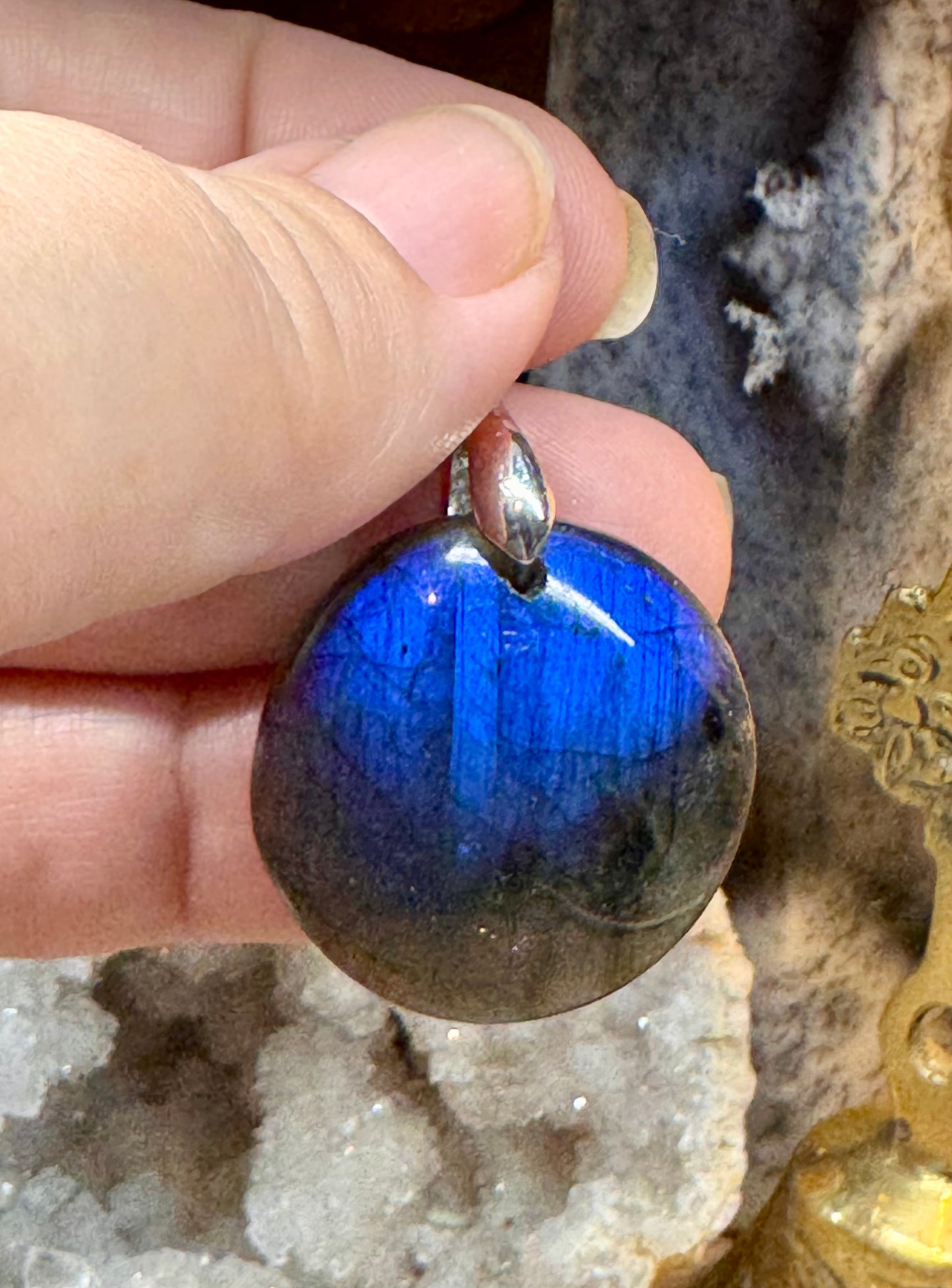 Pendentif de labradorite