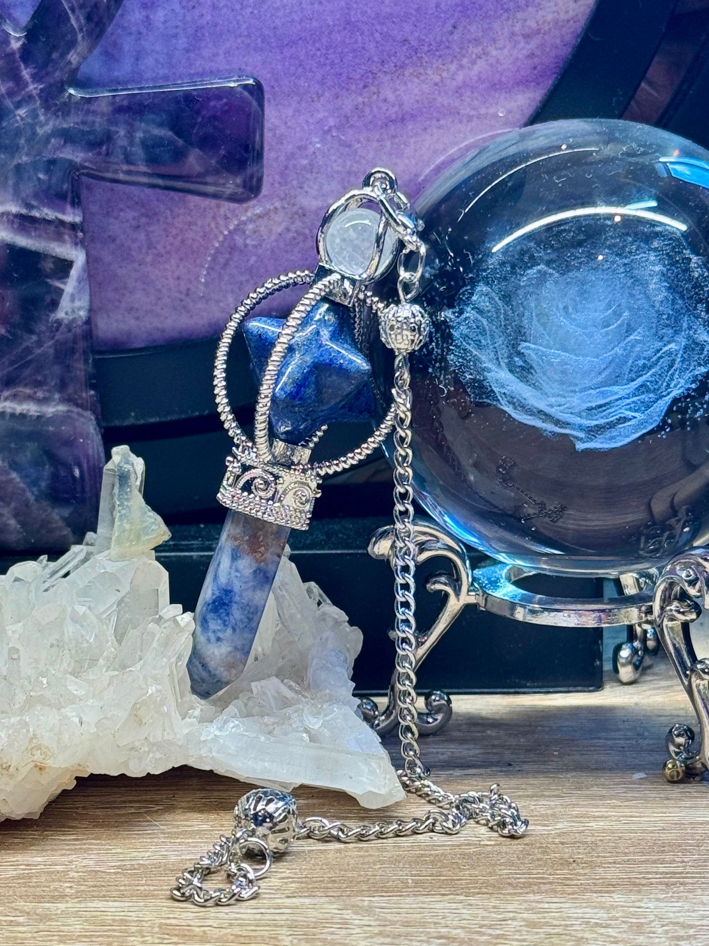 Pendule avec Merkaba - Lapis Lazuli