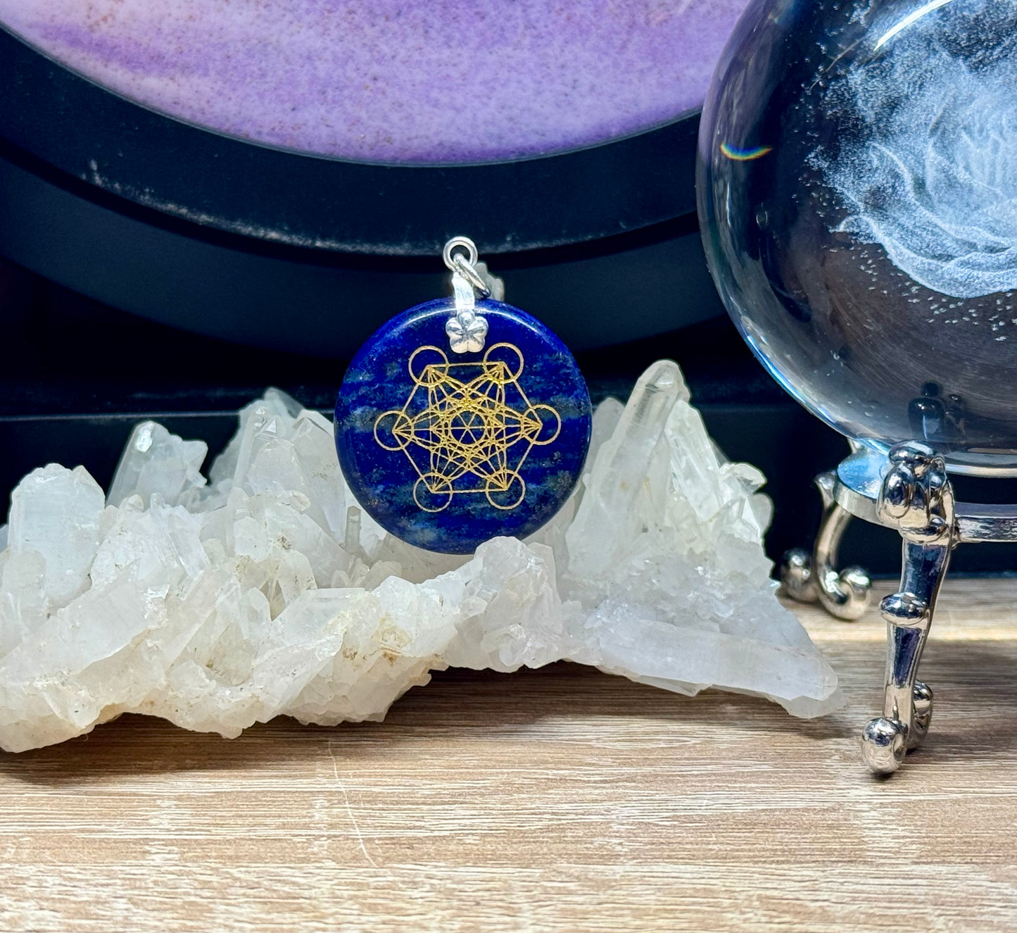 Pendentif de lapis Lazuli Métatron