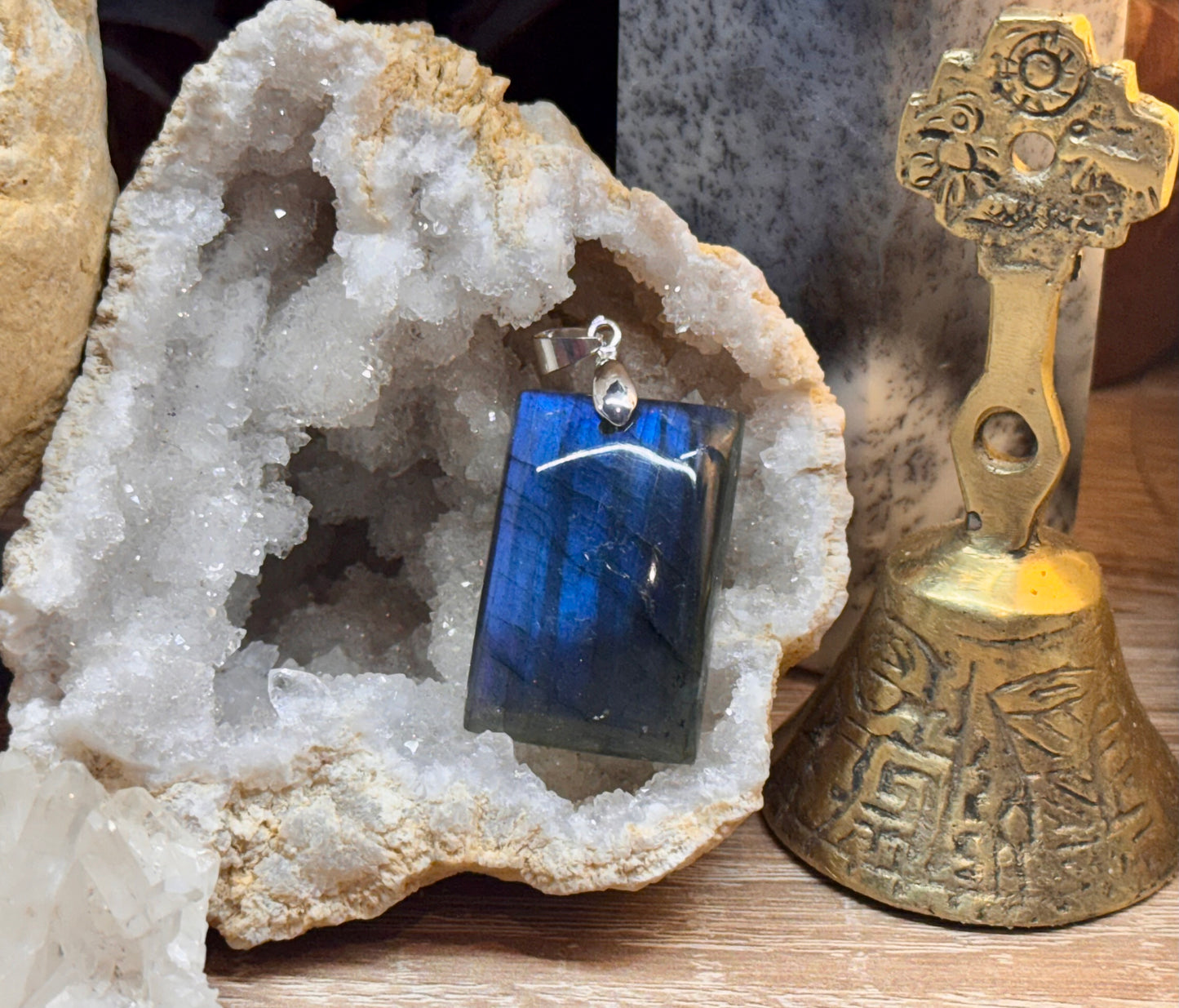 Pendentif de labradorite