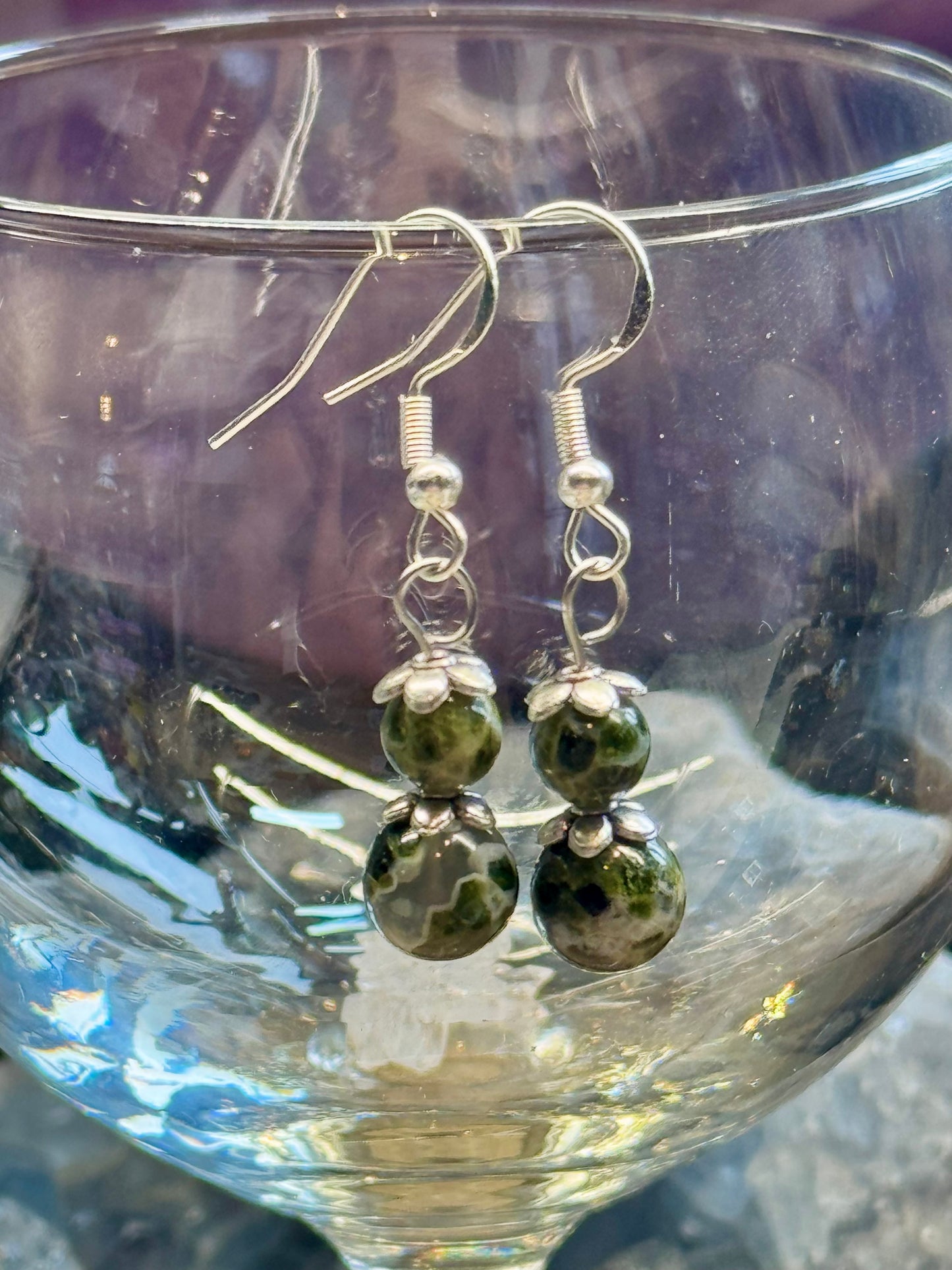Boucles d’oreilles Tourmaline verte