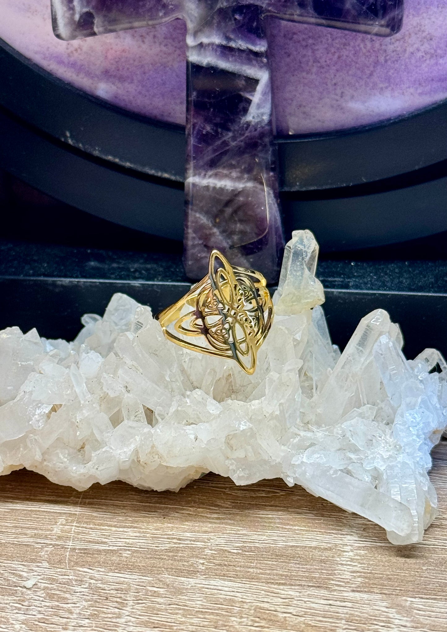 Bague Noeud de Sorcière T59 - doré